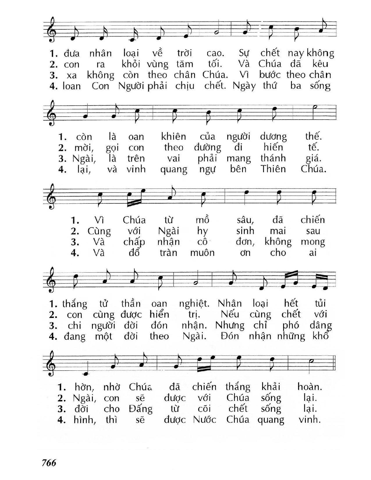 Trang 2 của Sheet nhạc PDF bài hát Chúa đã sống lại  - Huy Hoàng