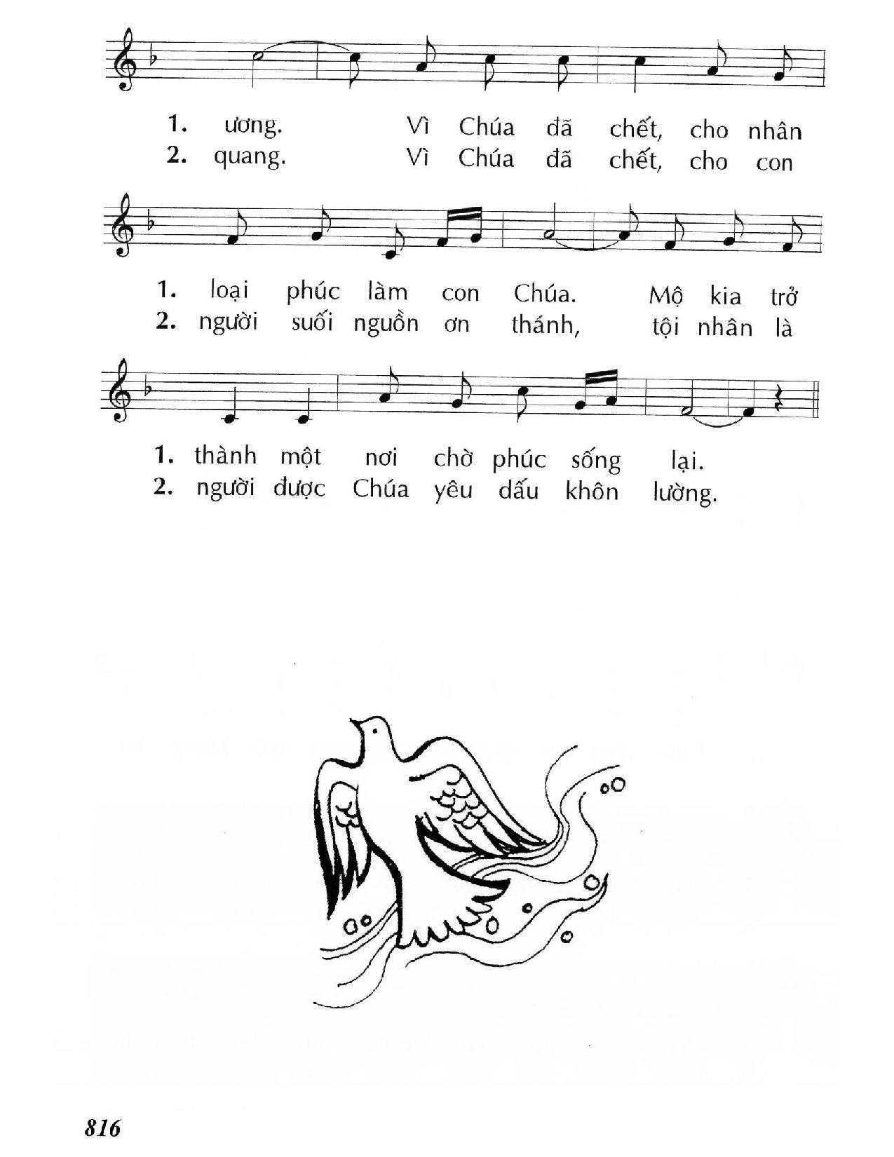 Trang 2 của Sheet nhạc PDF bài hát Mừng Chúa sống lại - Huy Hoàng