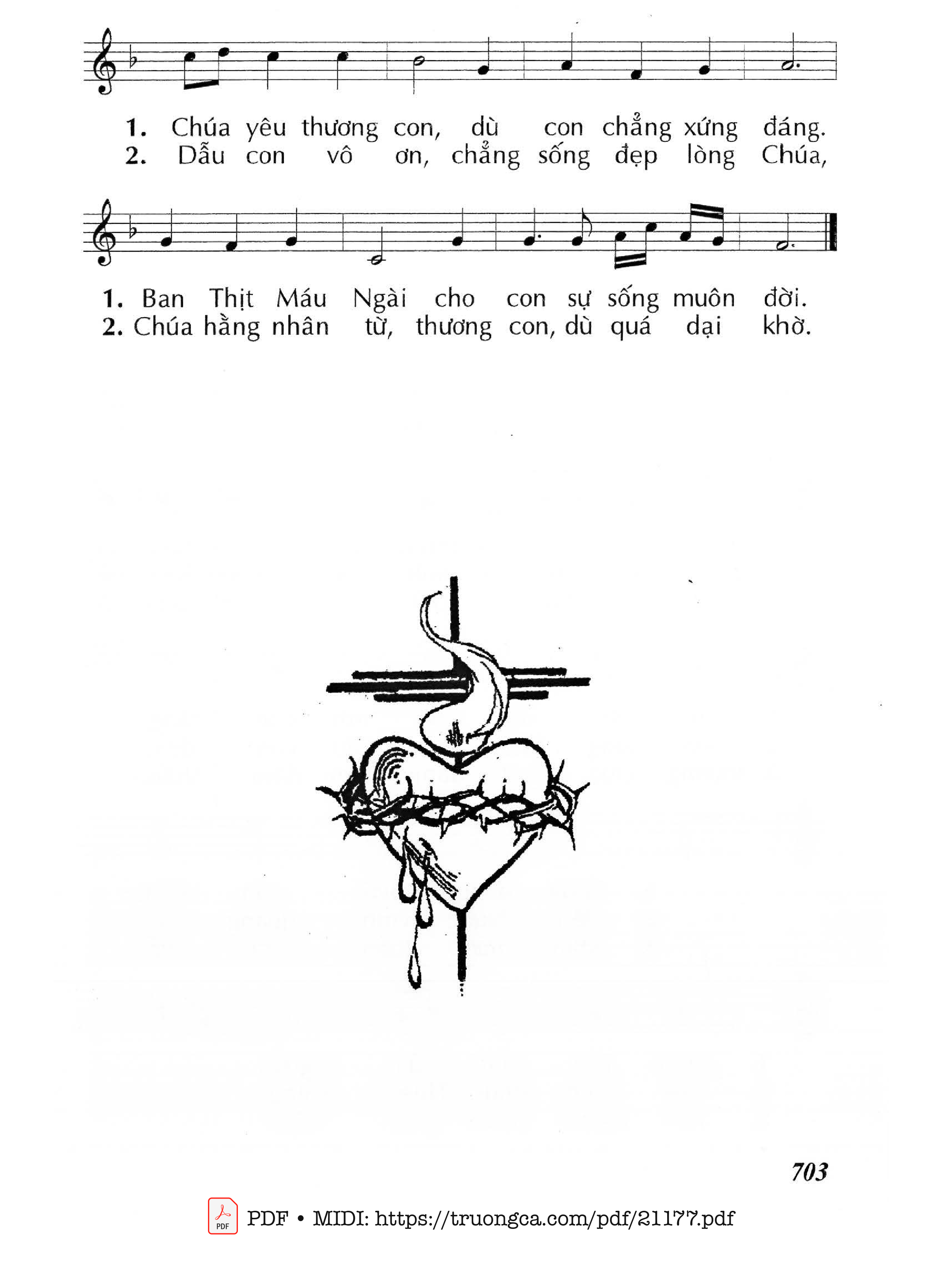 Trang 2 của Sheet nhạc PDF bài hát Quỳ trước Thánh Thể - Huy Hoàng