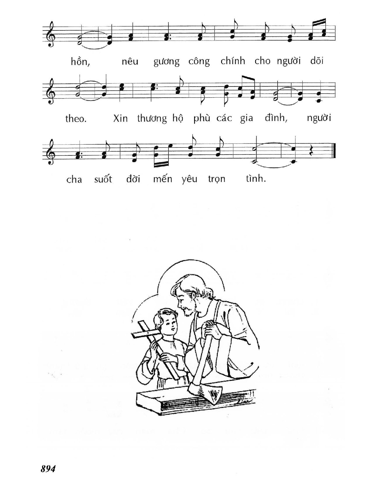 Trang 2 của Sheet nhạc PDF bài hát Thánh Giuse - Huy Hoàng