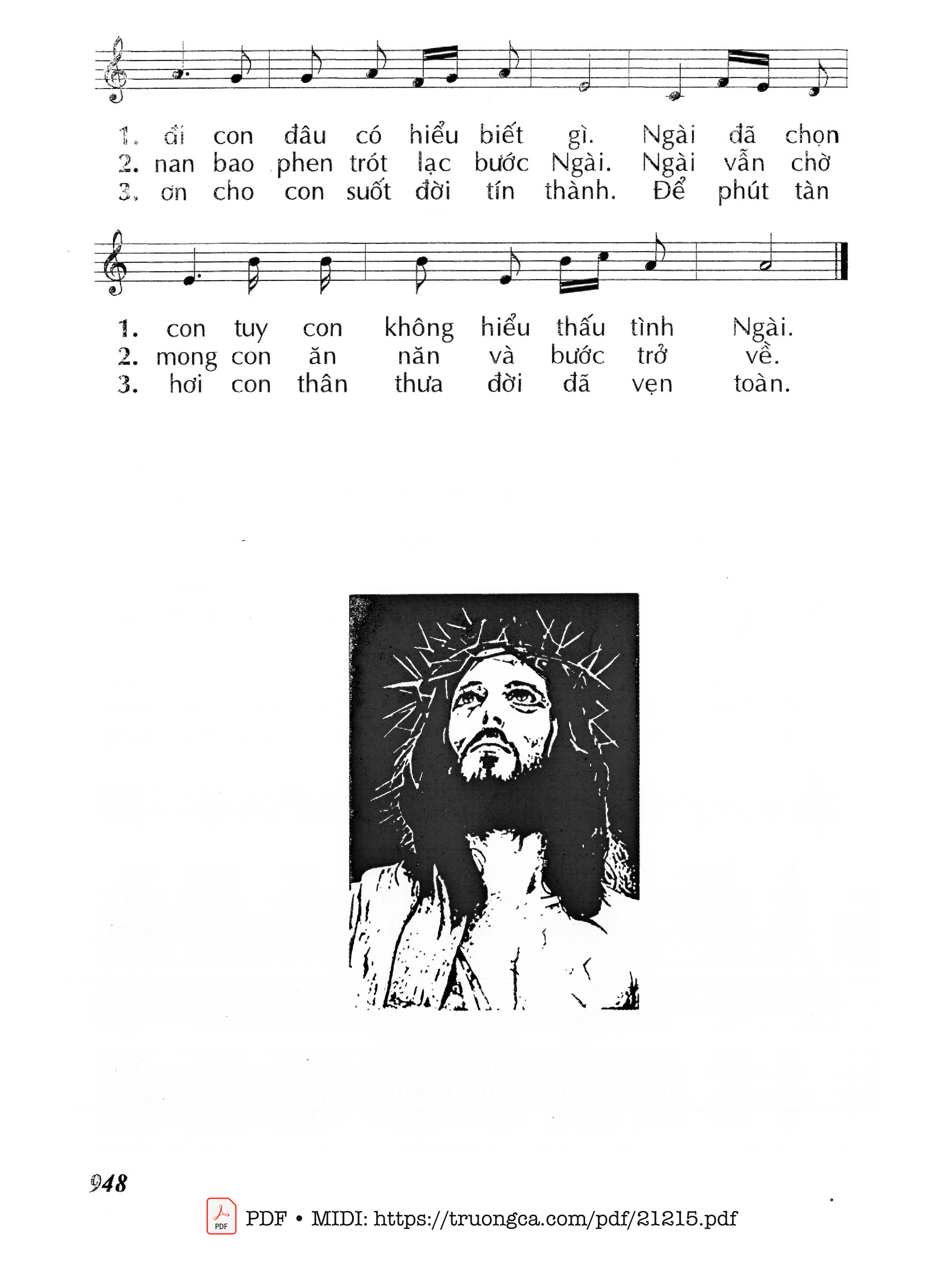 Trang 2 của Sheet nhạc PDF bài hát Chúa chọn con - Huy Hoàng