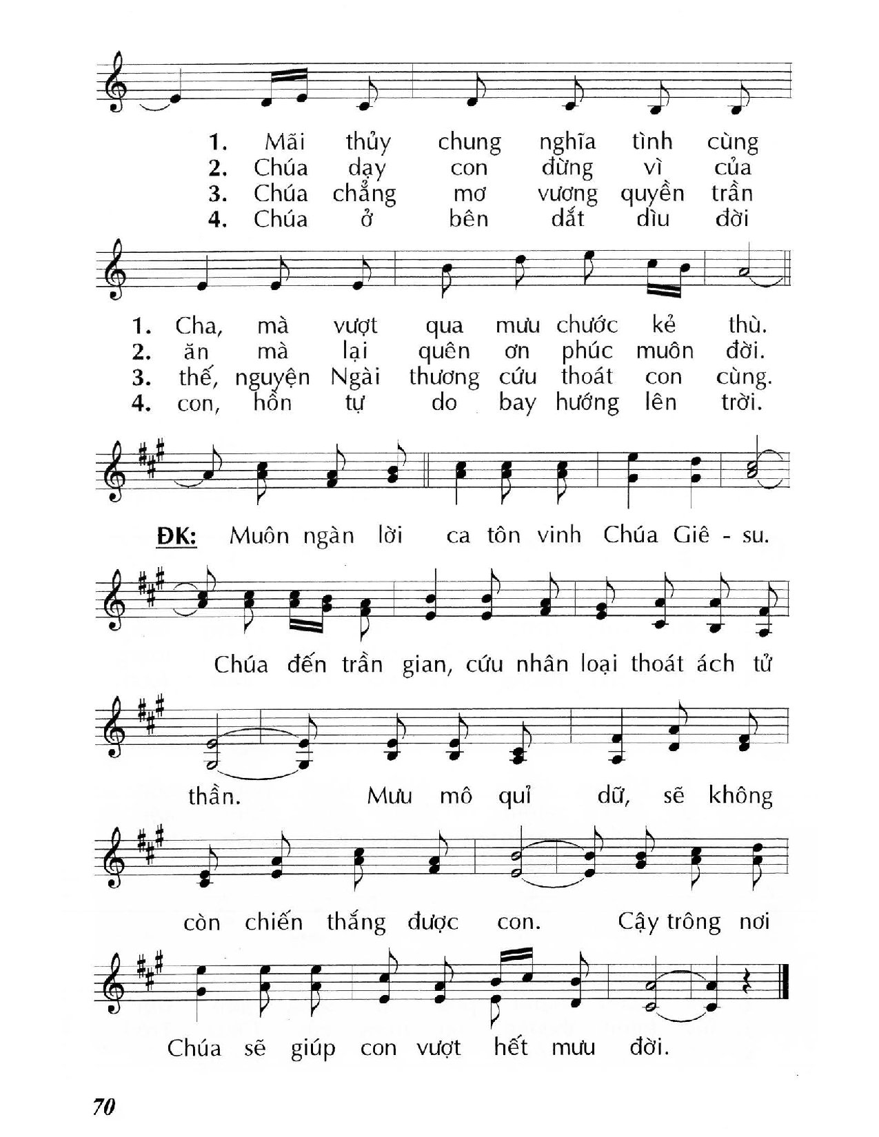 Trang 2 của Sheet nhạc PDF bài hát Chúa chịu cám dỗ/1 (Mt 4, 1-11) – Chúa Nhật 1 Mùa Chay/A. - Huy Hoàng