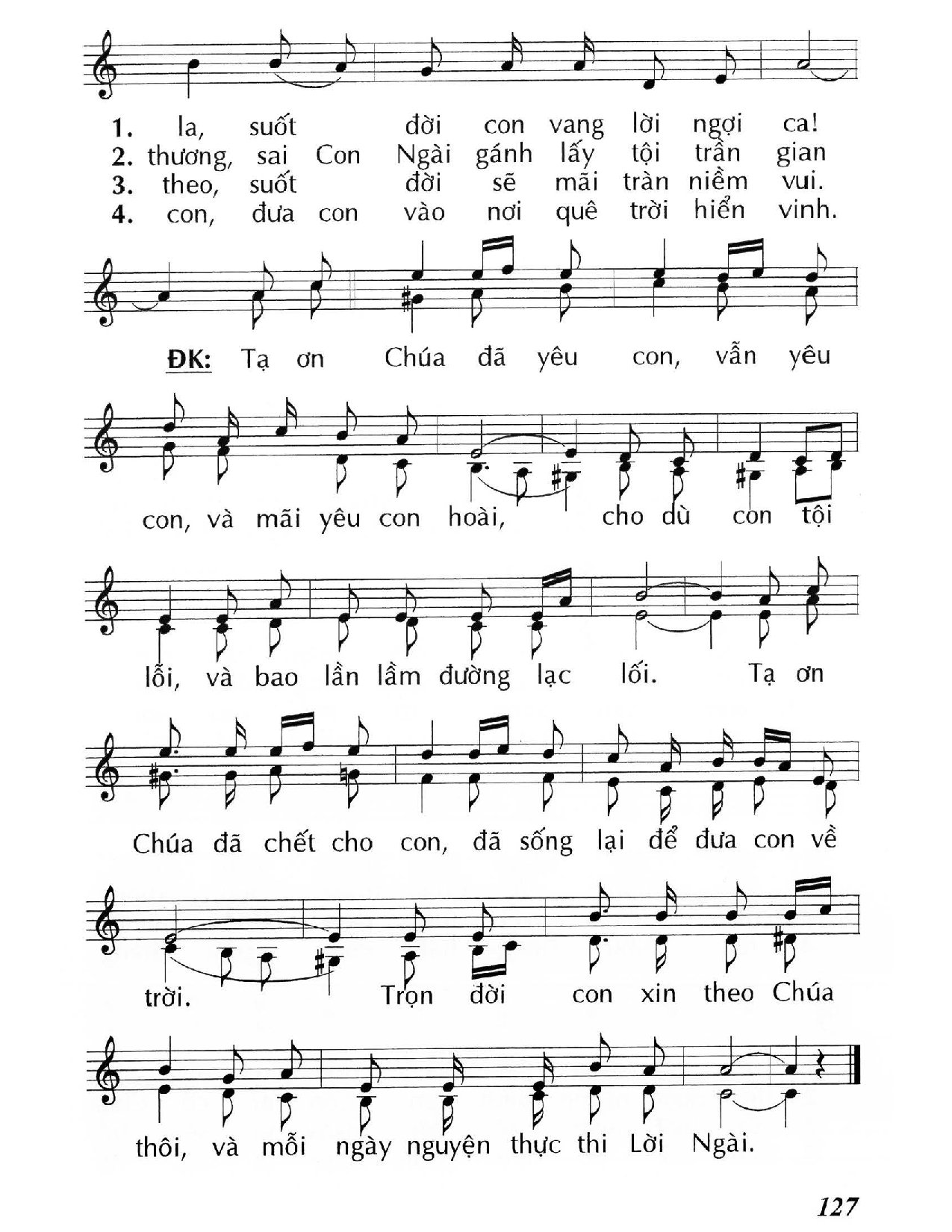 Trang 2 của Sheet nhạc PDF bài hát Tạ ơn Chúa (Ga 21, 1-14) – Chúa Nhật 3 Phục Sinh/C. - Huy Hoàng