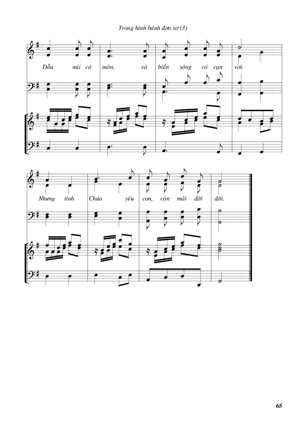 Trang 3 của Sheet nhạc PDF bài hát Trong hình bánh đơn sơ – Huy Hoàng - Huy Hoàng