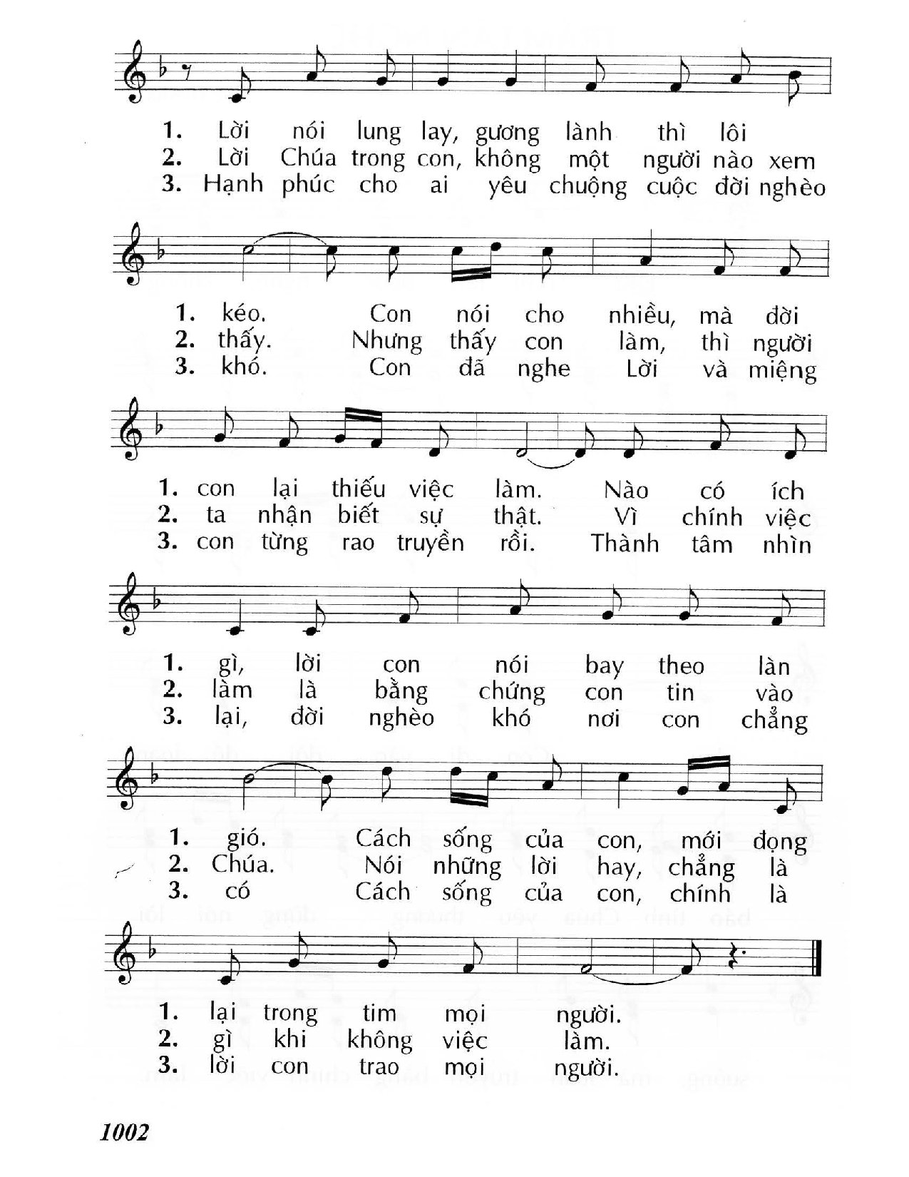 Trang 2 của Sheet nhạc PDF bài hát Trăm lần nghe (Mt 7,24-27) - Huy Hoàng