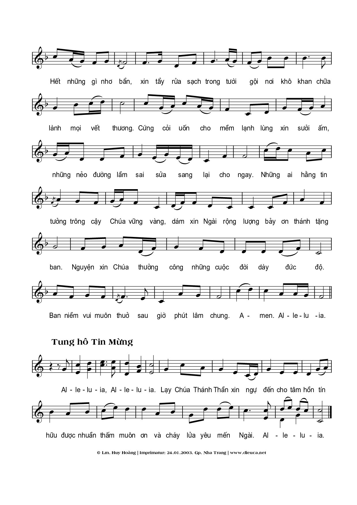 Trang 2 của Sheet nhạc PDF bài hát Lễ Hiện Xuống - Huy Hoàng