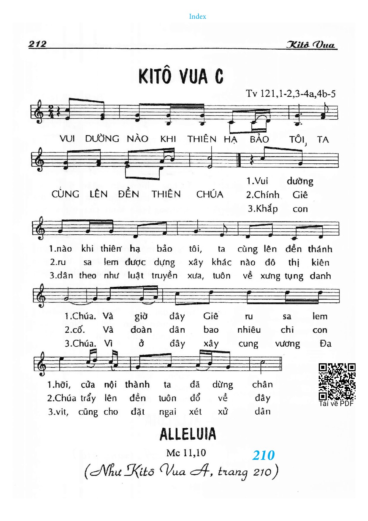 Trang 1 của Sheet nhạc PDF bài hát Chúa Nhật 34C Thường Niên - Huy Hoàng