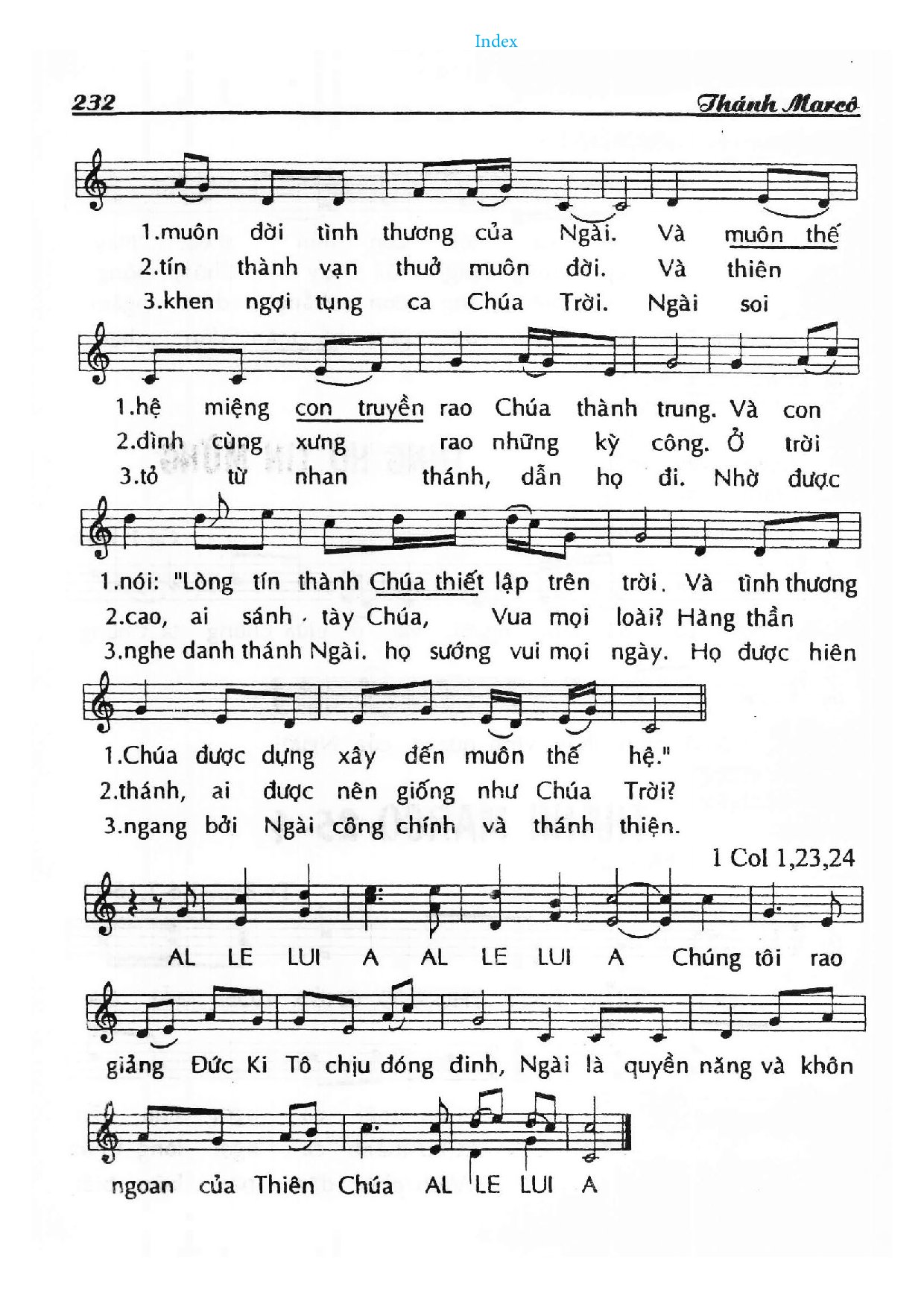 Trang 2 của Sheet nhạc PDF bài hát Thánh Marcô - Huy Hoàng