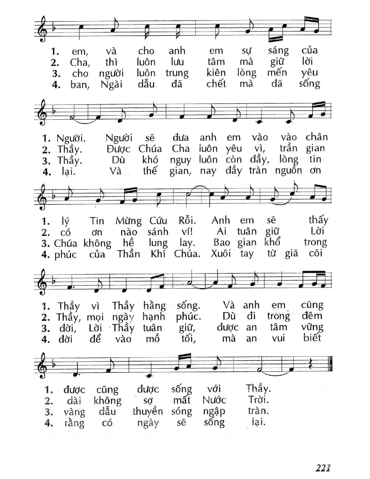 Trang 2 của Sheet nhạc PDF bài hát Đấng bảo trợ khác (Ga. 14) - Huy Hoàng