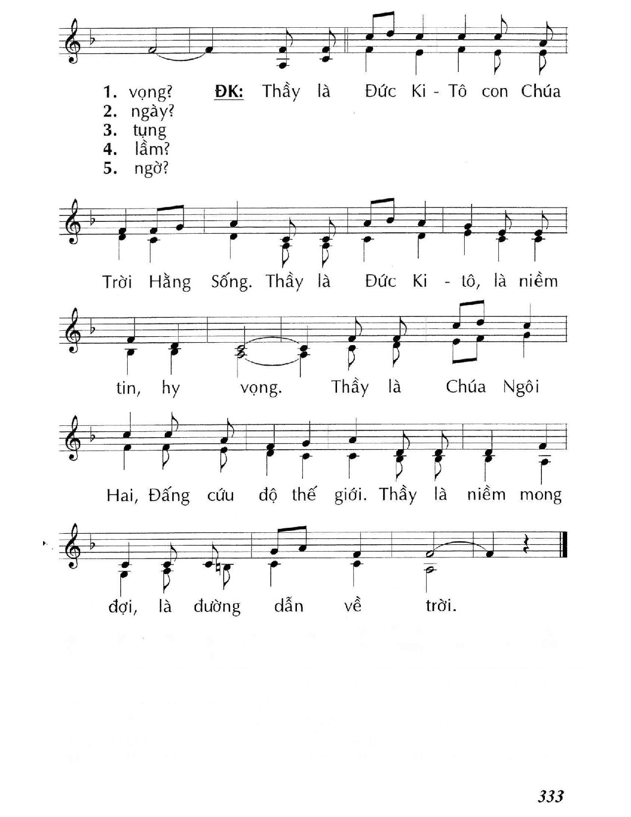 Trang 2 của Sheet nhạc PDF bài hát Với con Ta là ai? (Mt. 16) - Huy Hoàng