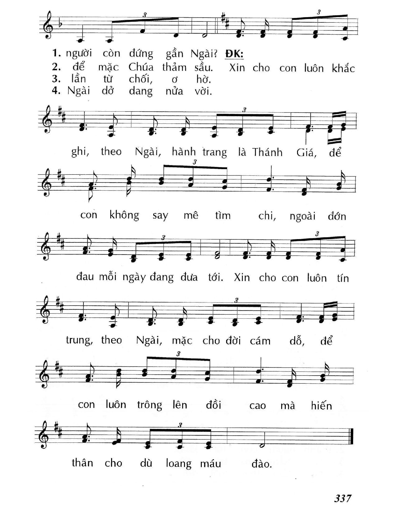 Trang 2 của Sheet nhạc PDF bài hát Theo Ngài chọn Thánh giá (Mt. 16) - Huy Hoàng