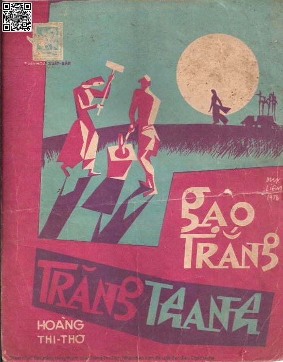 Trang 1 của Sheet nhạc PDF bài hát Gạo trắng trăng thanh - Hoàng Thi Thơ, Trong đêm  trăng, tiếng chày  khua, ta hát  vang trong đêm trường mênh  mang. Ai đang  say, chày buông  rơi, nghe tiếng vơi tiếng  đầy