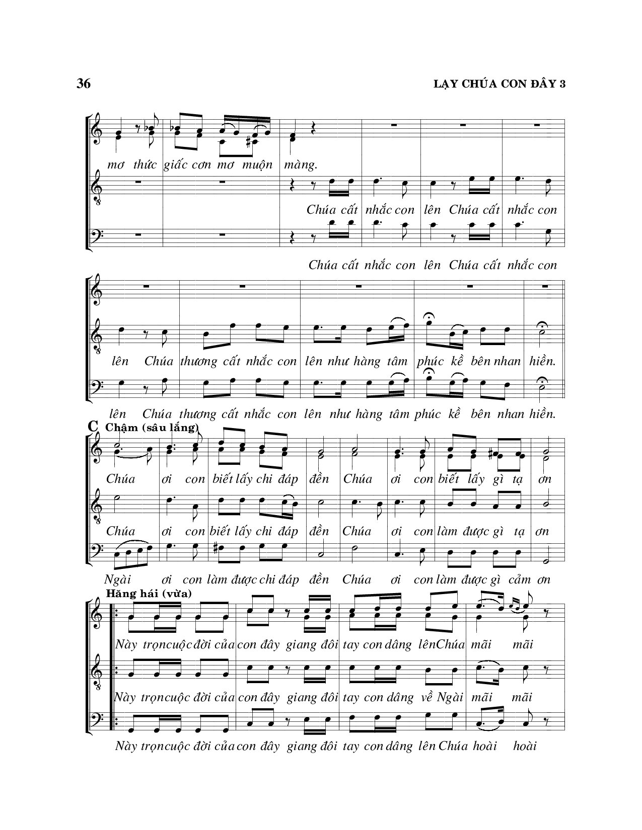 Trang 3 của Sheet nhạc PDF bài hát Lạy Chúa con đây - Viết Chung