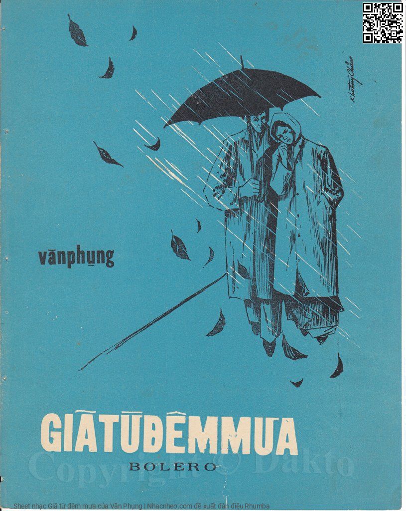 Sheet nhạc Giã từ đêm mưa