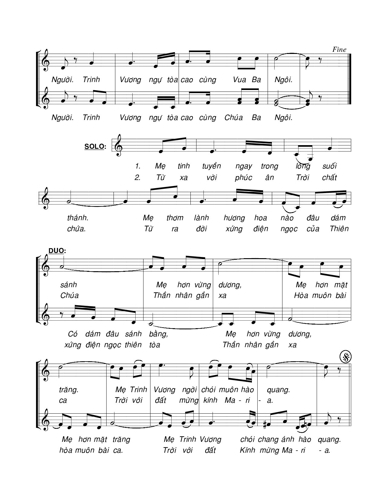 Trang 2 của Sheet nhạc PDF bài hát Trinh Vương - Viết Chung