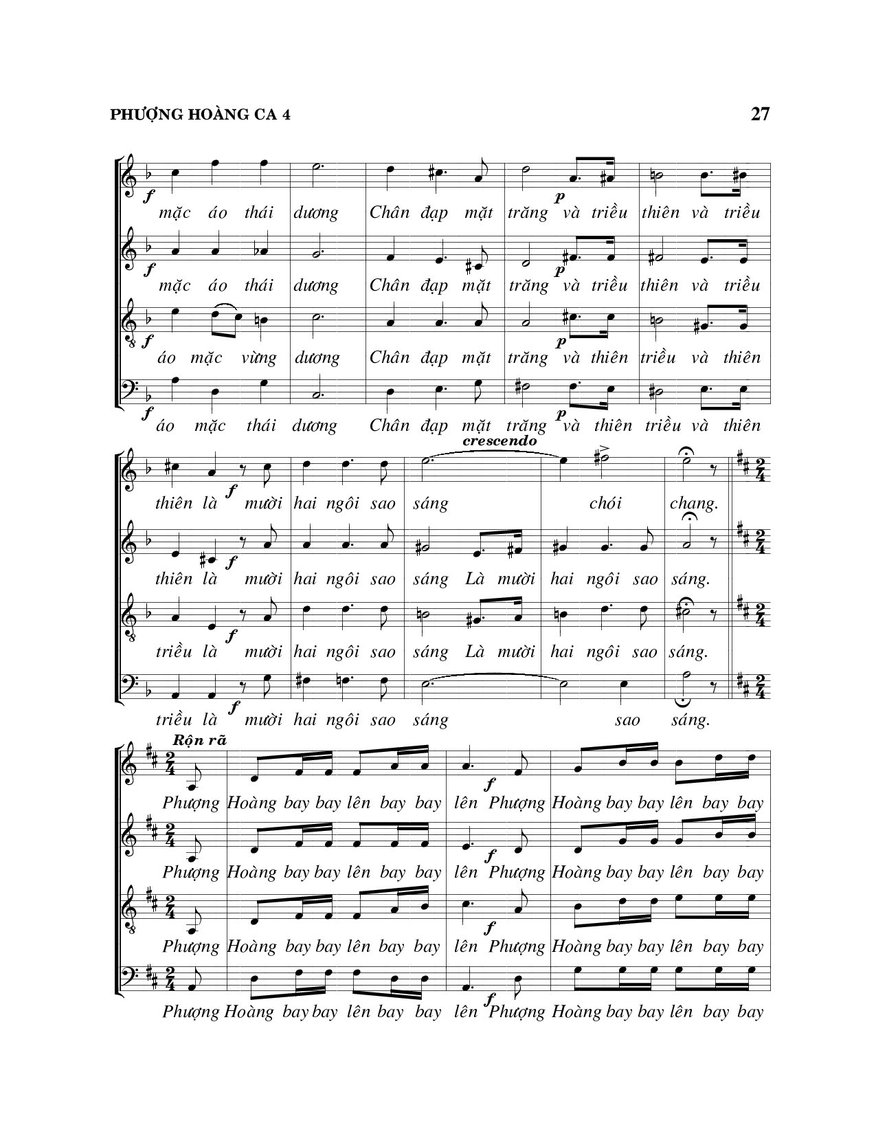 Trang 4 của Sheet nhạc PDF bài hát Phụng hoàng ca - Viết Chung