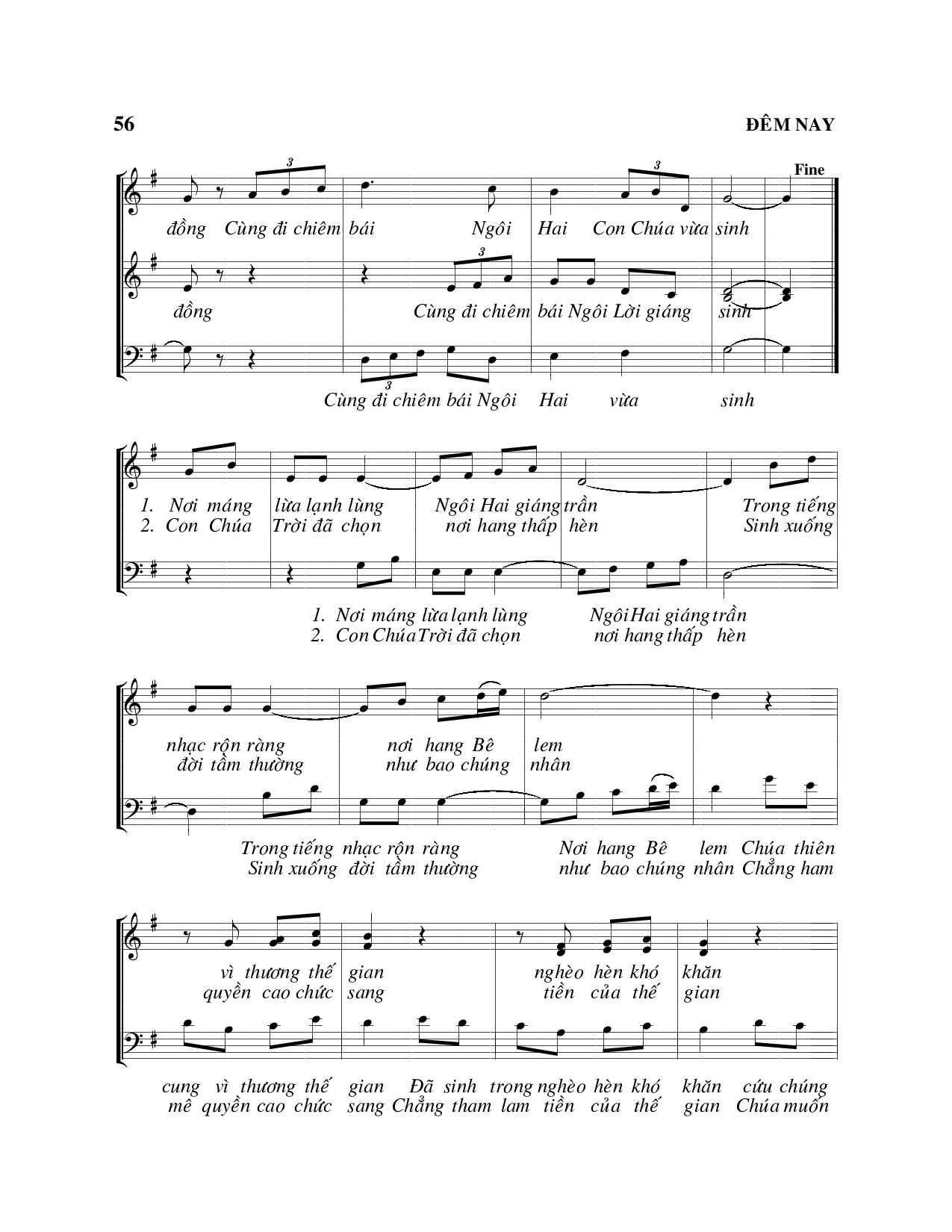 Trang 2 của Sheet nhạc PDF bài hát Đêm nay - Viết Chung