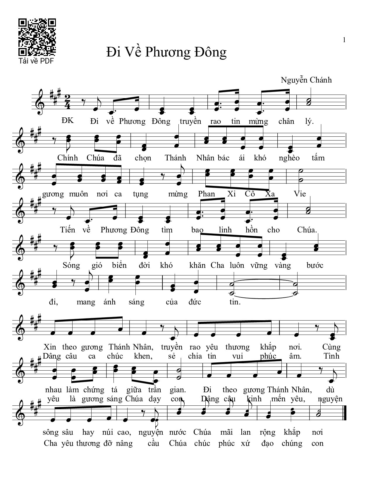 Đi Về Phương Đông