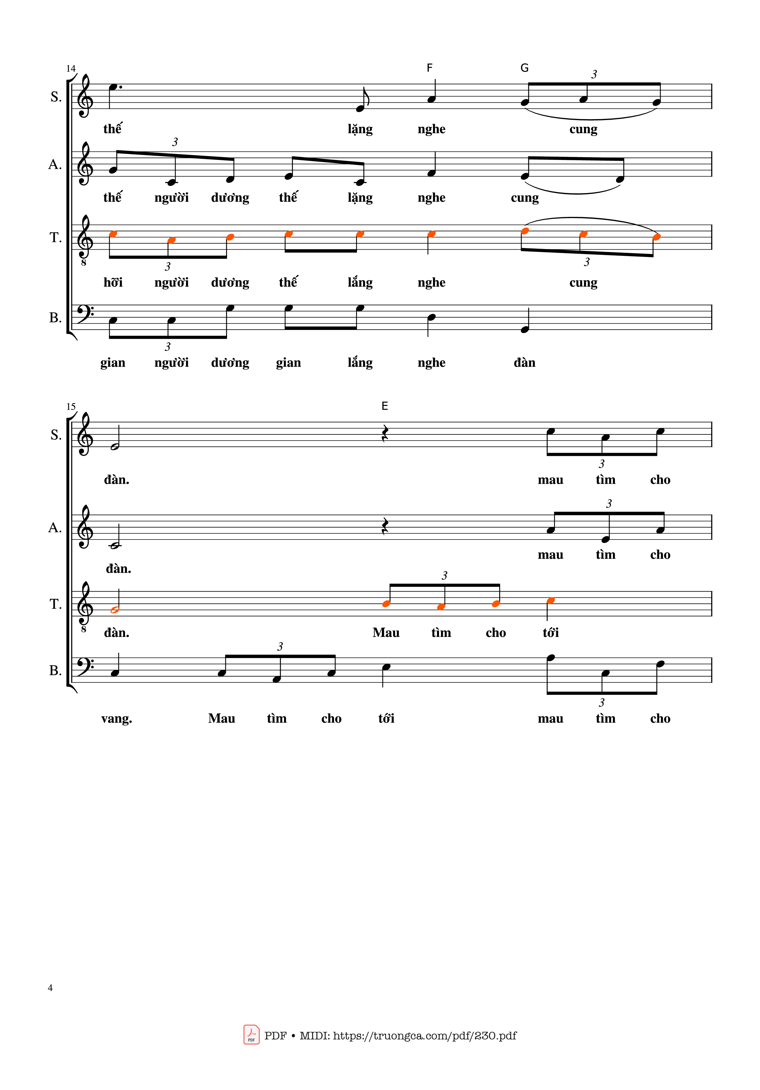 Trang 4 của Sheet nhạc PDF bài hát Bài ca ngàn trùng - Lm. Kim Long