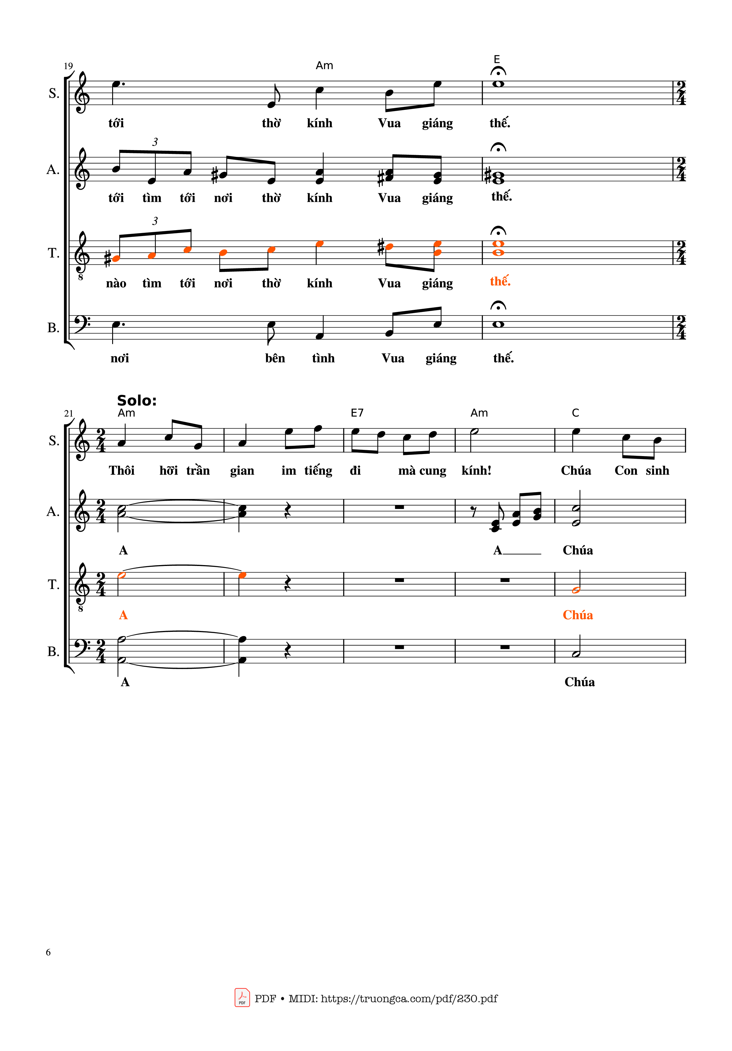 Trang 6 của Sheet nhạc PDF bài hát Bài ca ngàn trùng - Lm. Kim Long