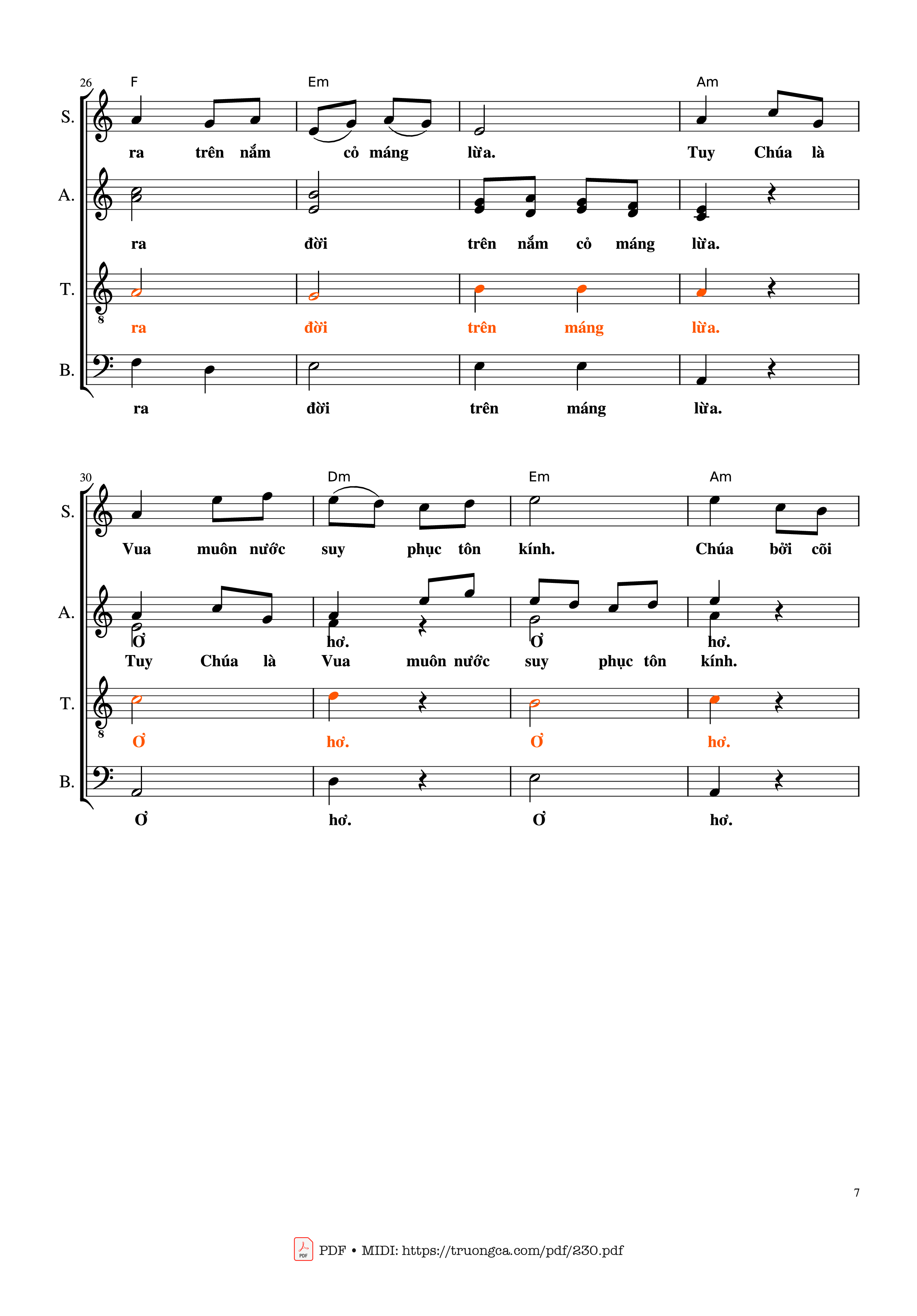 Trang 7 của Sheet nhạc PDF bài hát Bài ca ngàn trùng - Lm. Kim Long