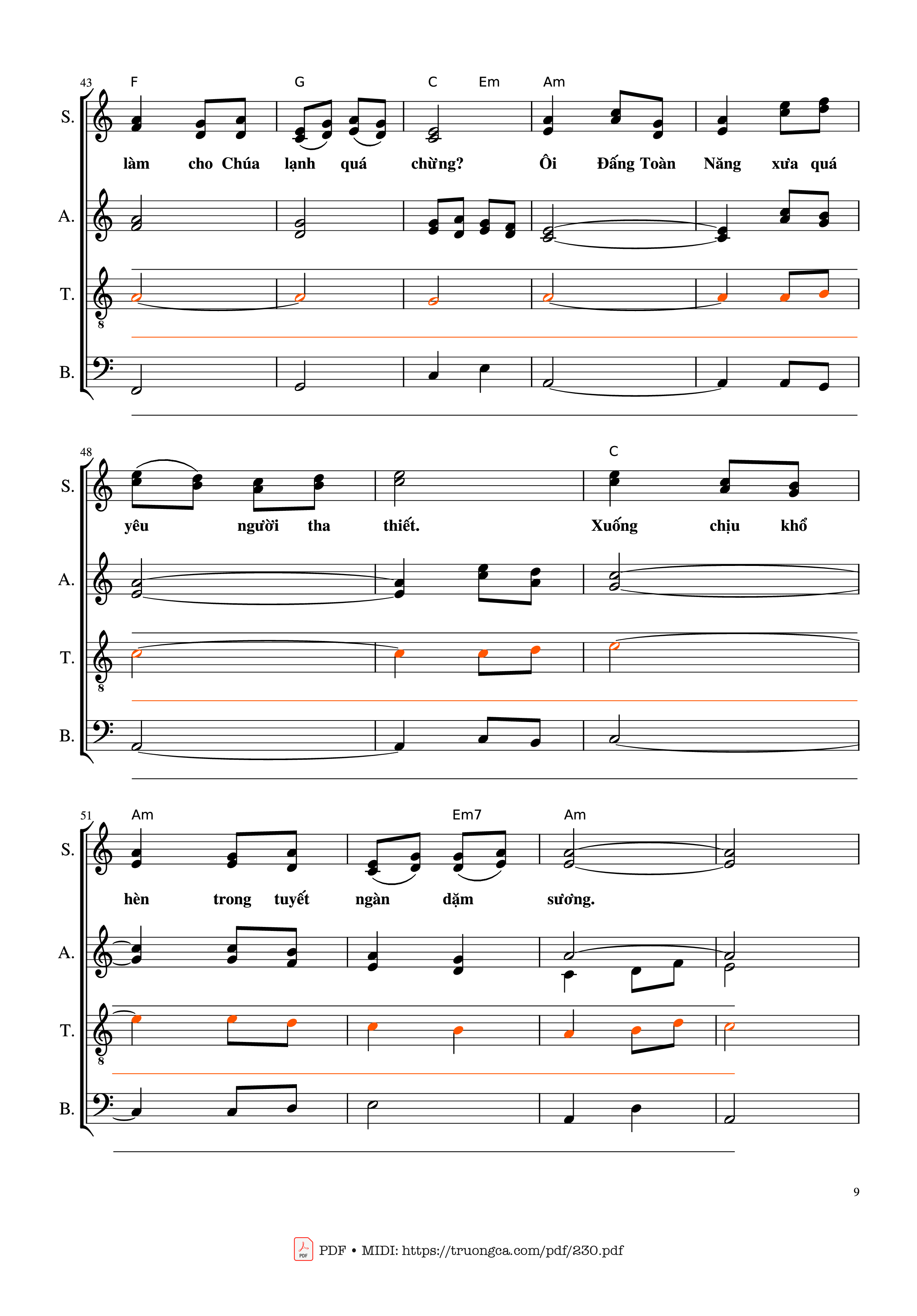 Trang 9 của Sheet nhạc PDF bài hát Bài ca ngàn trùng - Lm. Kim Long