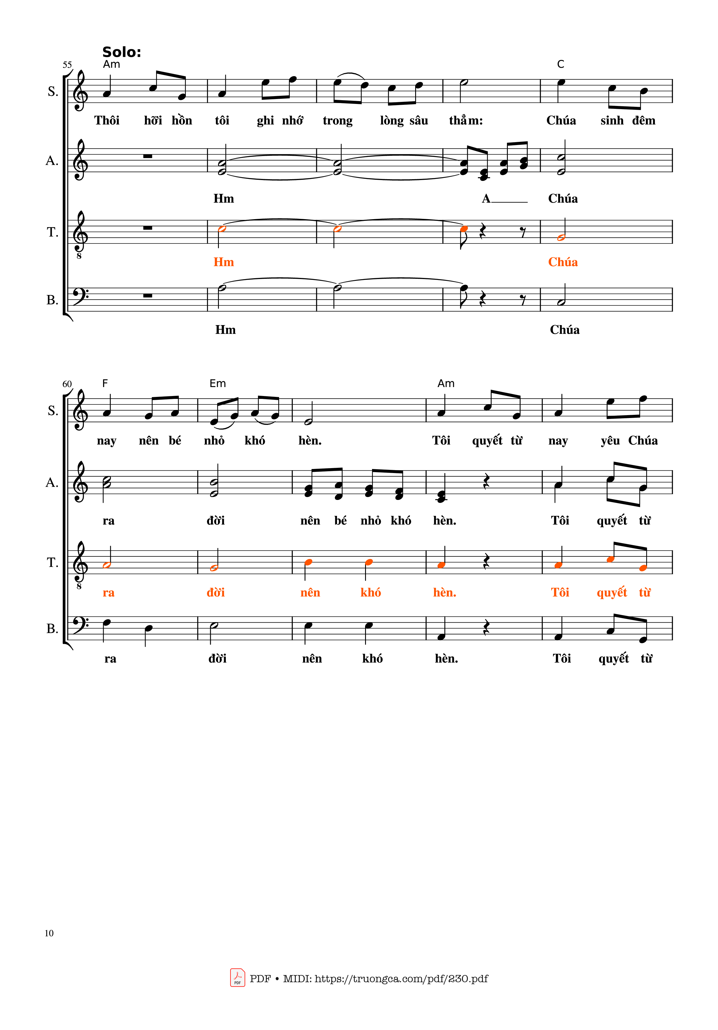 Trang 10 của Sheet nhạc PDF bài hát Bài ca ngàn trùng - Lm. Kim Long