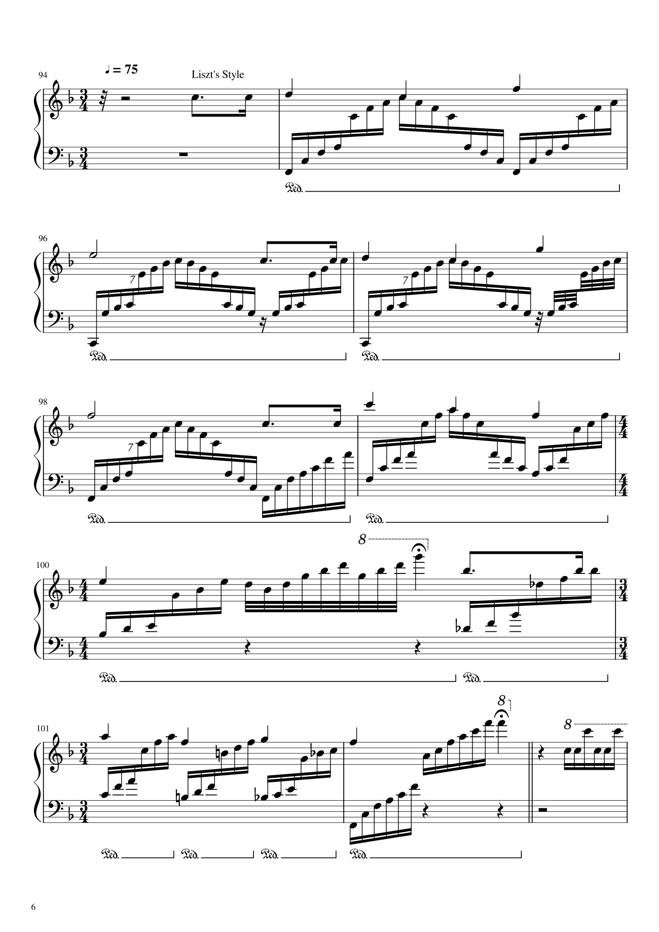 Trang 6 của Sheet nhạc PDF bài hát Happy Birthday To You Sheet Piano Variations - Hazel Nguyen