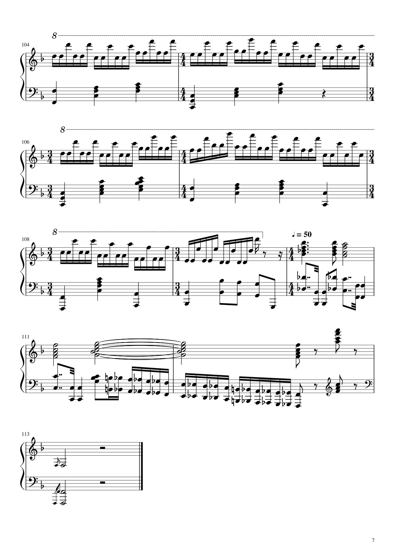 Trang 7 của Sheet nhạc PDF bài hát Happy Birthday To You Sheet Piano Variations - Hazel Nguyen
