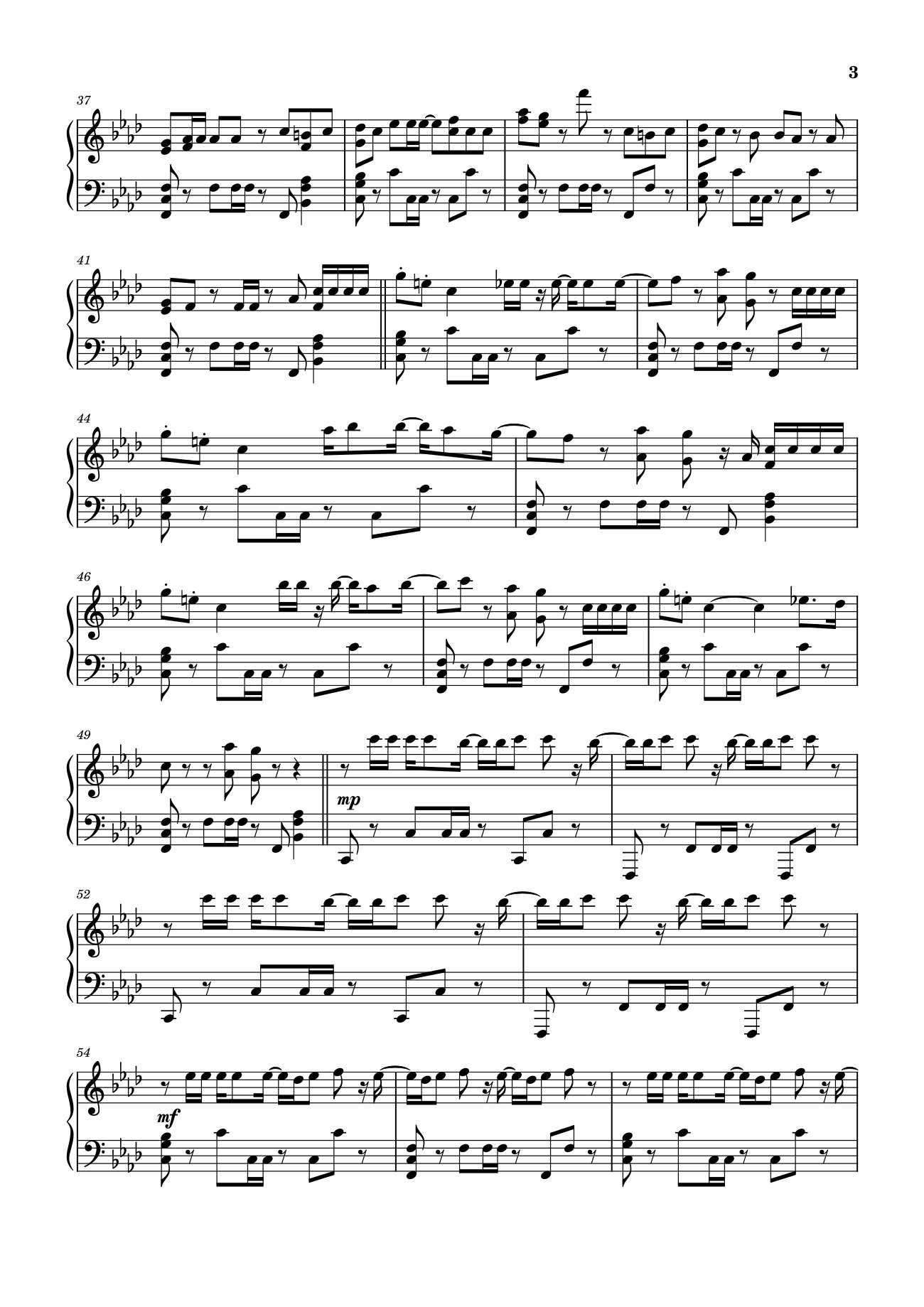 Trang 3 của Sheet nhạc PDF bài hát 3D (Alternate Ver.) Sheet Piano - Jung Kook (BTS)