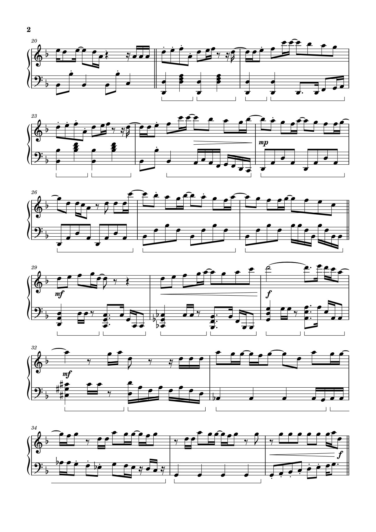 Trang 2 của Sheet nhạc PDF bài hát Standing Next to You Sheet Piano - Jung Kook (BTS)