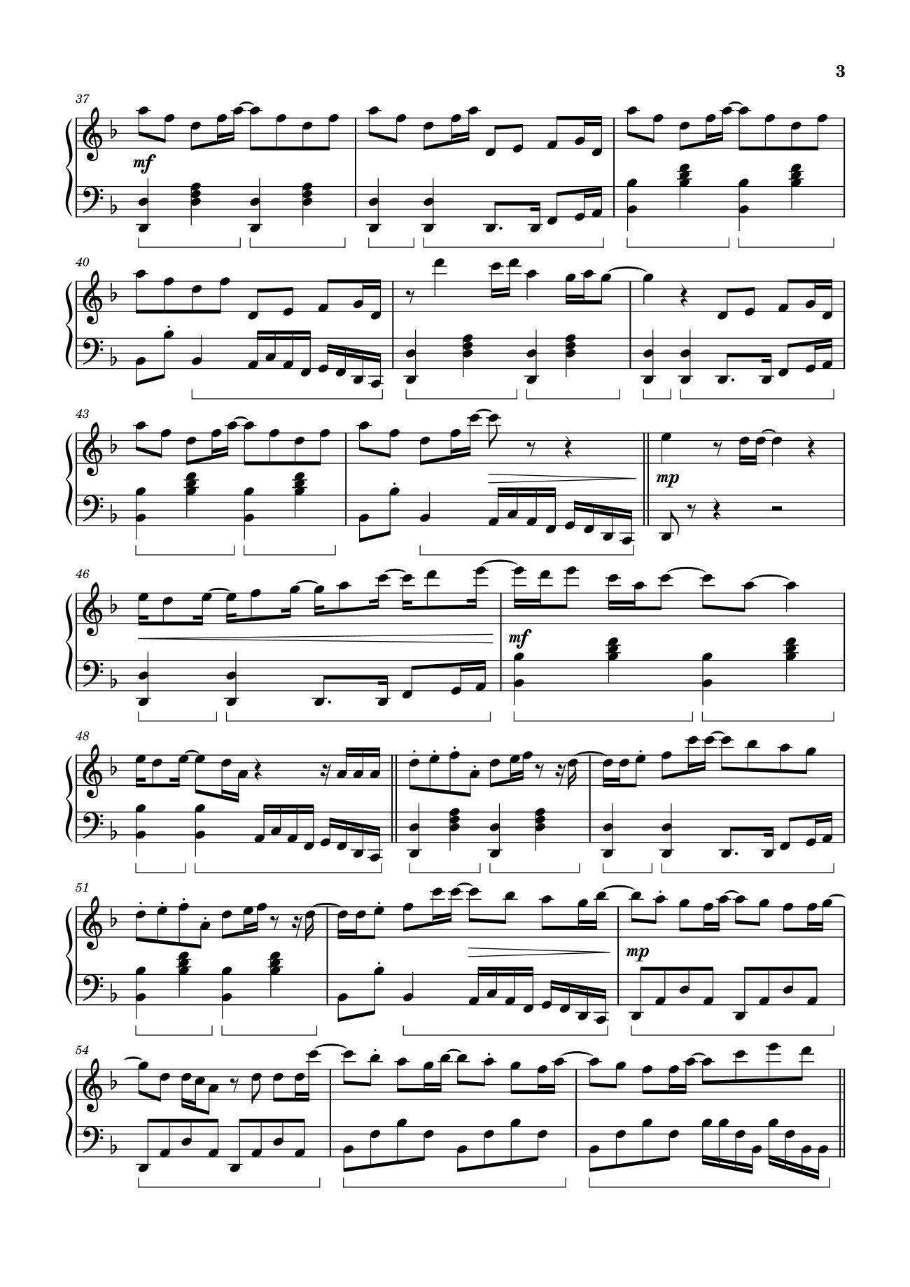 Trang 3 của Sheet nhạc PDF bài hát Standing Next to You Sheet Piano - Jung Kook (BTS)