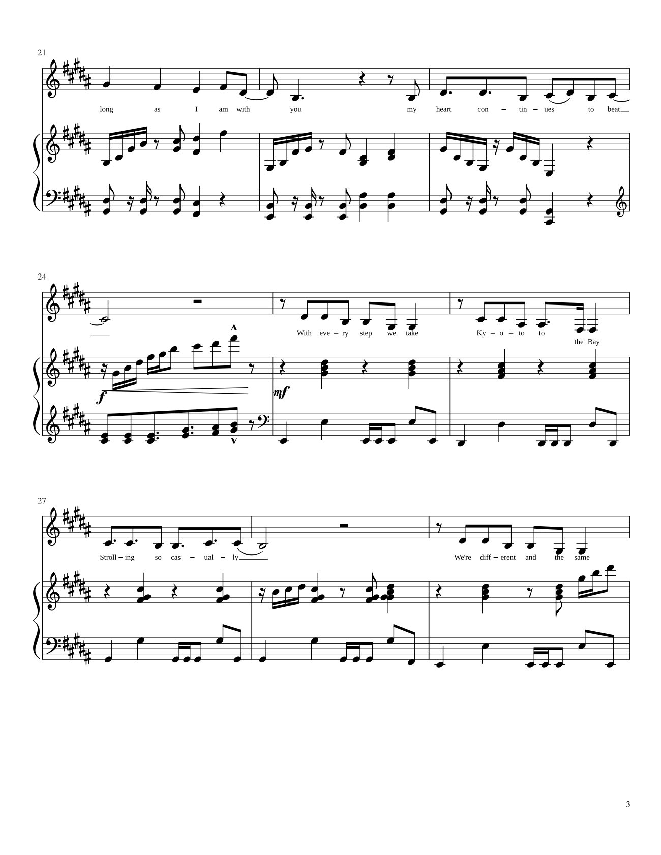 Trang 3 của Sheet nhạc PDF bài hát Rather be Sheet Piano - Trang Lam