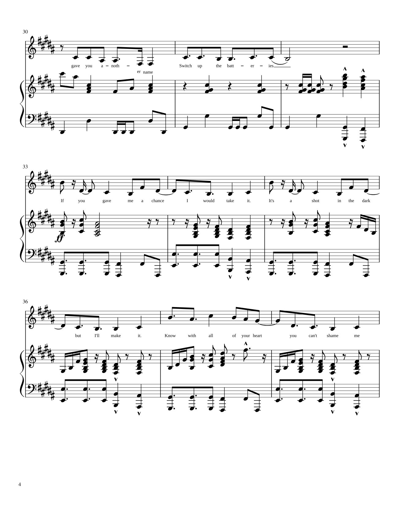 Trang 4 của Sheet nhạc PDF bài hát Rather be Sheet Piano - Trang Lam