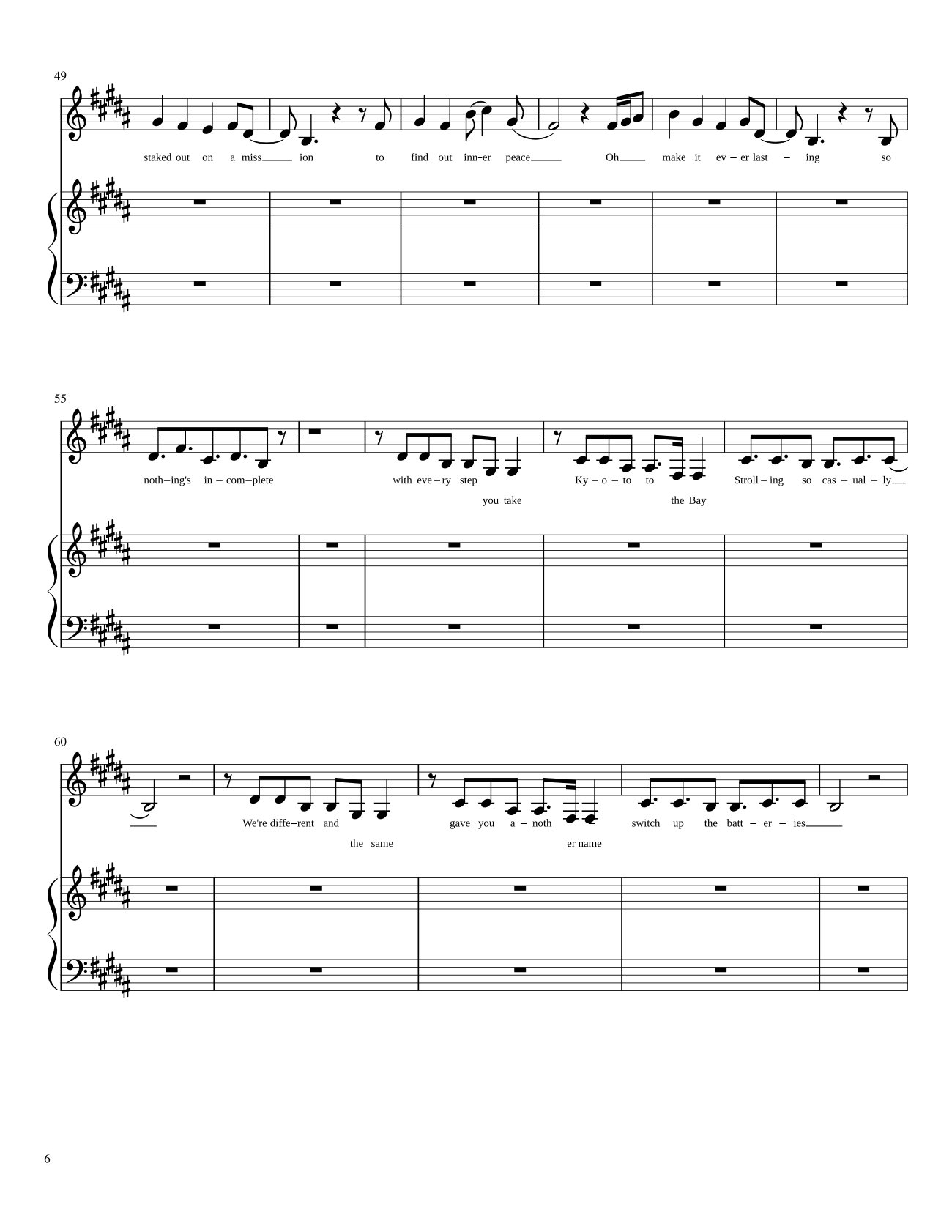 Trang 6 của Sheet nhạc PDF bài hát Rather be Sheet Piano - Trang Lam