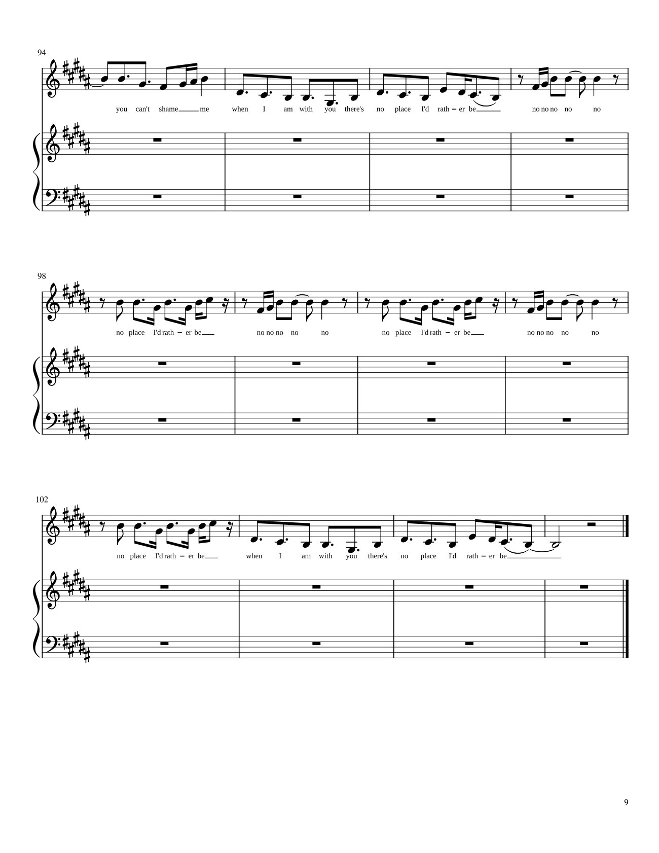 Trang 9 của Sheet nhạc PDF bài hát Rather be Sheet Piano - Trang Lam