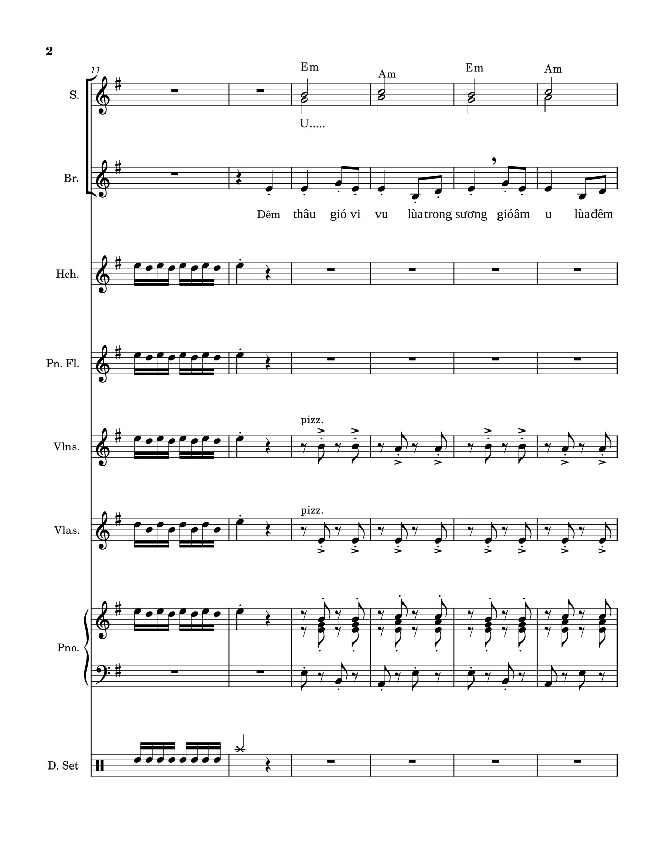 Trang 2 của Sheet nhạc PDF bài hát Chúa Ra đời (Hợp xướng) - Nguyễn Quang Hưng 