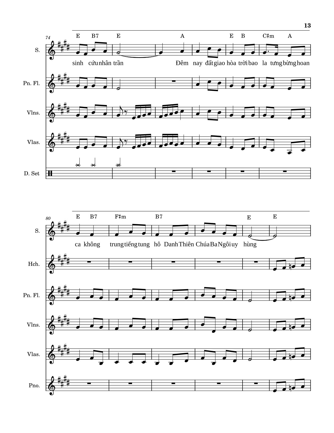 Trang 13 của Sheet nhạc PDF bài hát Chúa Ra đời (Hợp xướng) - Nguyễn Quang Hưng 