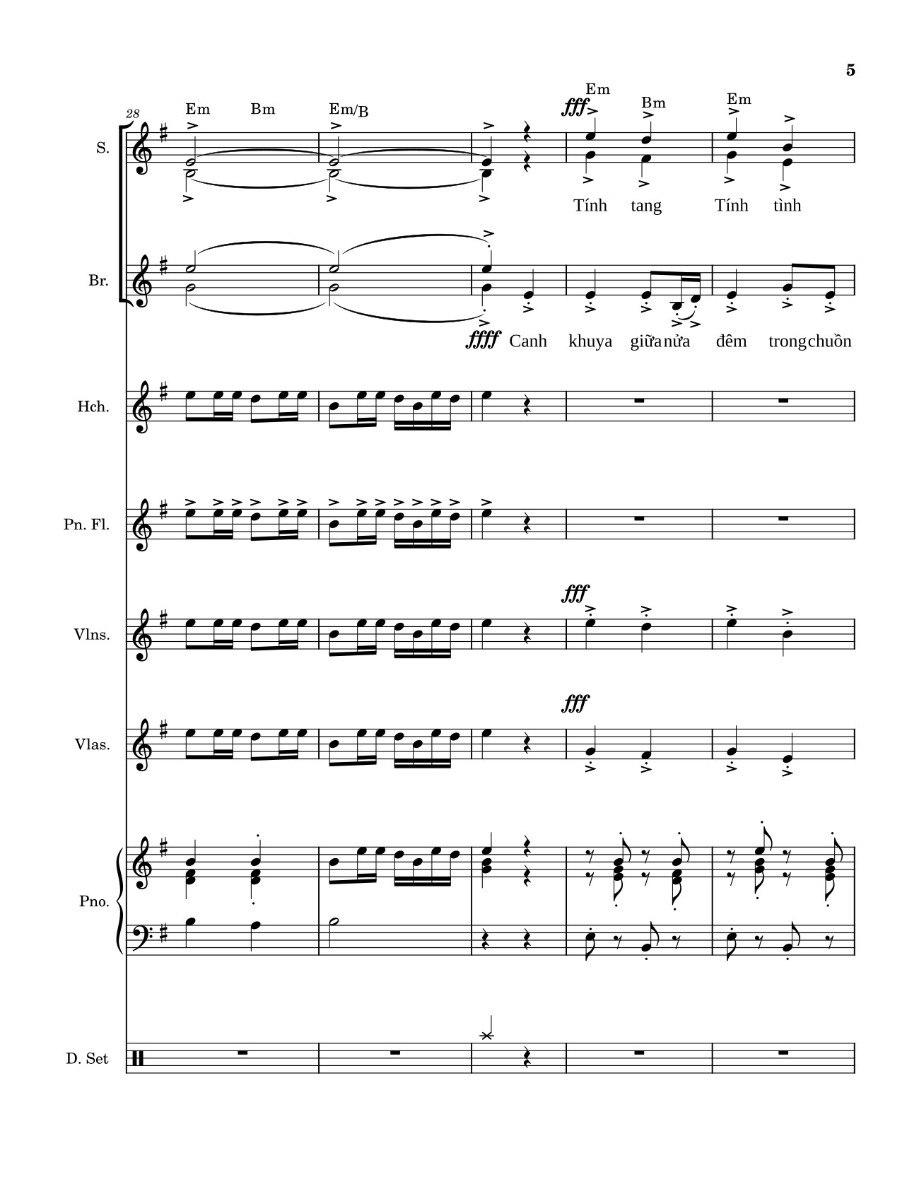 Trang 5 của Sheet nhạc PDF bài hát Chúa Ra đời (Hợp xướng) - Nguyễn Quang Hưng 