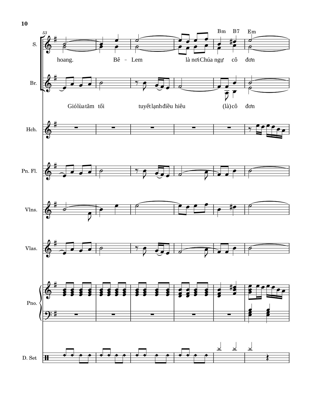 Trang 10 của Sheet nhạc PDF bài hát Chúa Ra đời (Hợp xướng) - Nguyễn Quang Hưng 