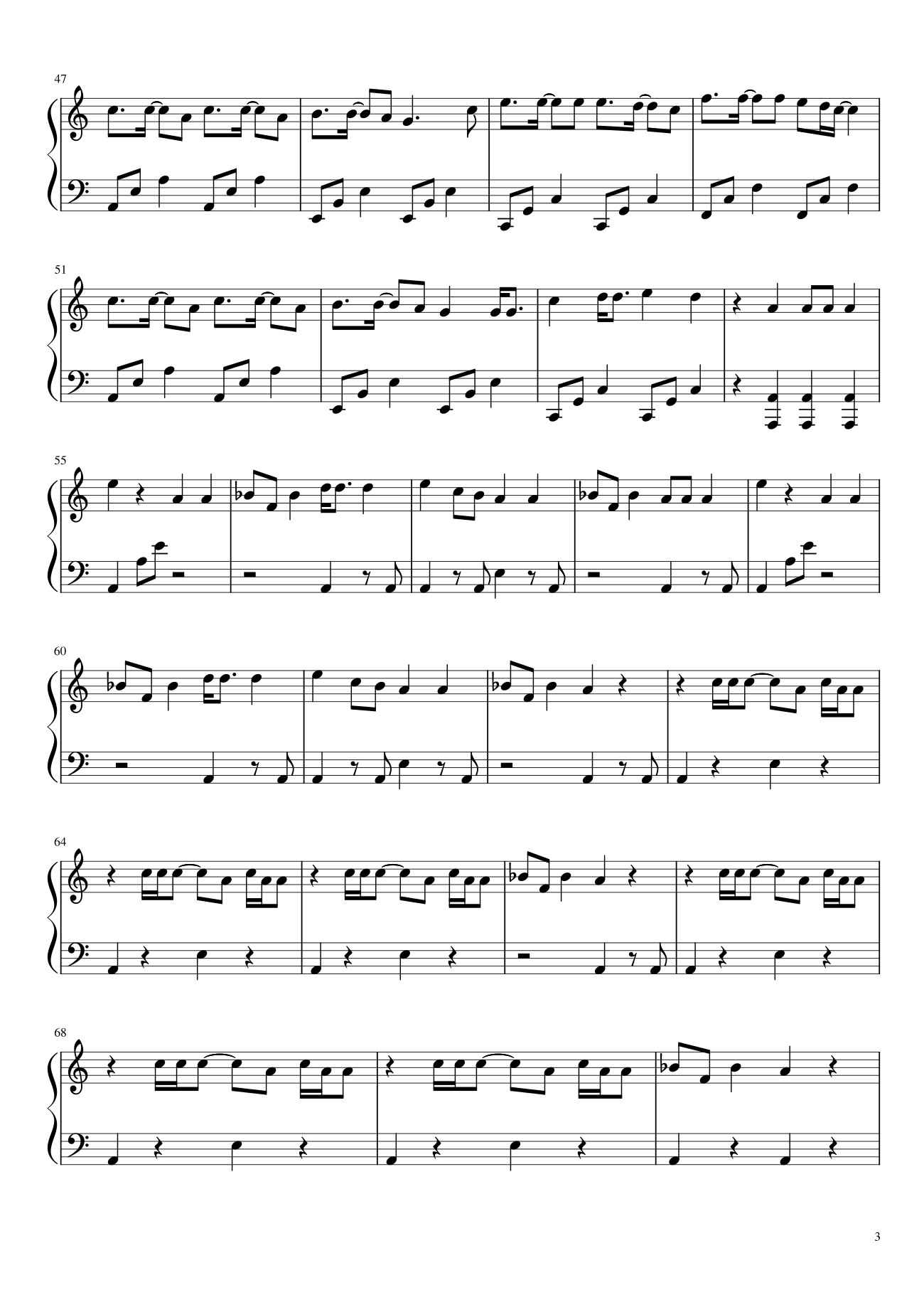 Trang 3 của Sheet nhạc PDF bài hát HOW YOU LIKE THAT Sheet Piano - Veeroonaa