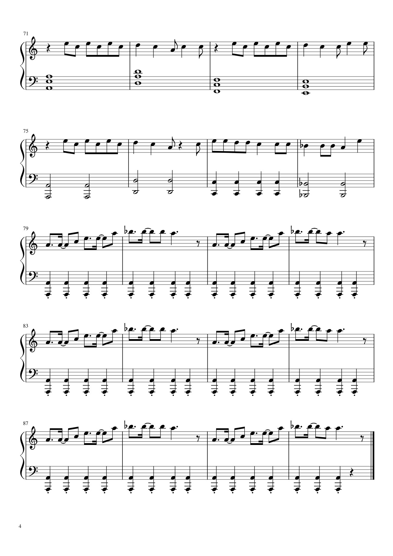 Trang 4 của Sheet nhạc PDF bài hát HOW YOU LIKE THAT Sheet Piano - Veeroonaa