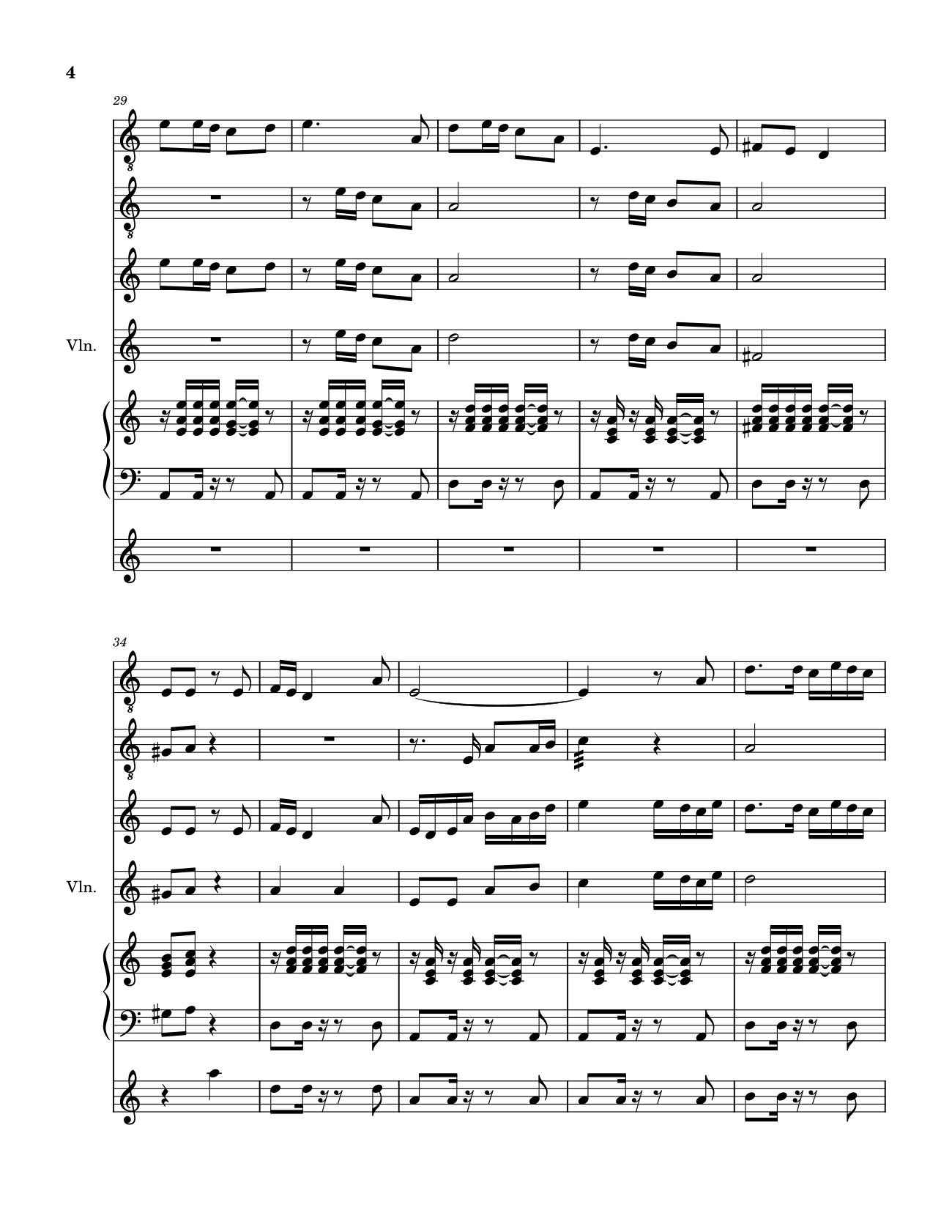 Trang 4 của Sheet nhạc PDF Piano Guitar Tab bài hát Hiến Lễ Tình Yêu (hợp xướng Guitar, Harp, Violin, Piano, Xylophone) - Lm. Hoài Bắc