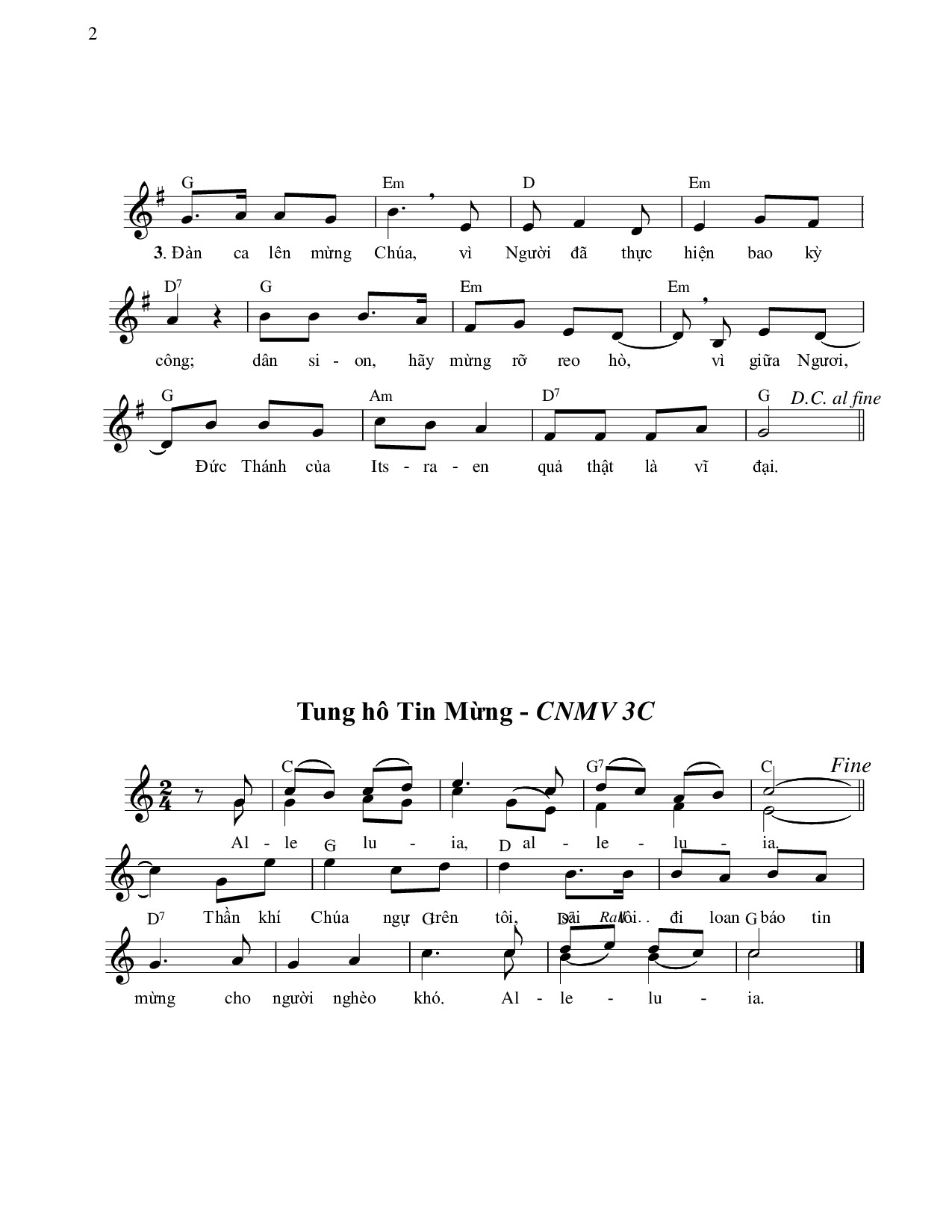 Trang 2 của Sheet nhạc PDF bài hát Thật Vĩ Đại - Ngọc Cẩn