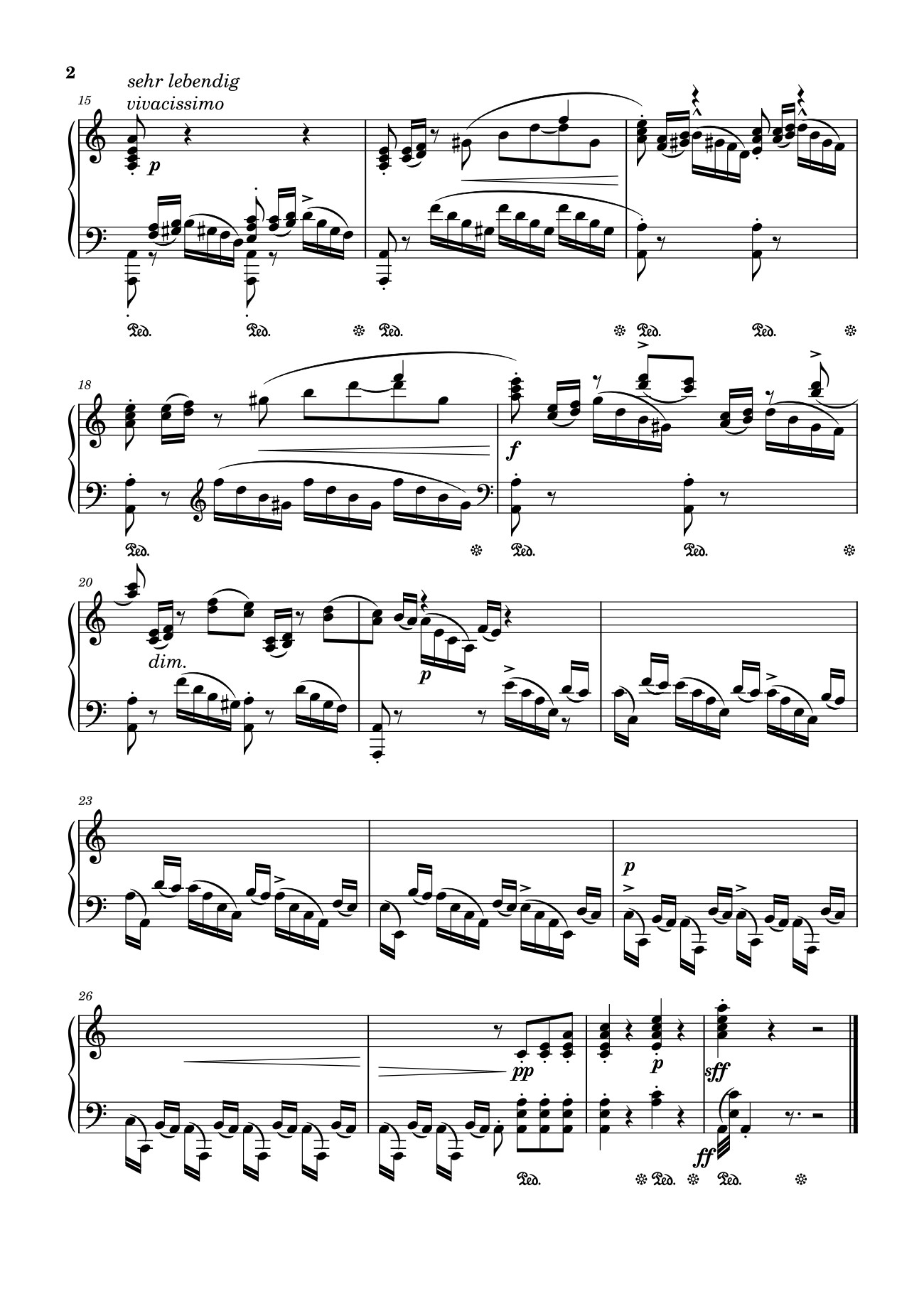 Trang 2 của Sheet nhạc PDF bài hát Prélude No. 2 in A Minor Sheet Piano - Stephen Heller