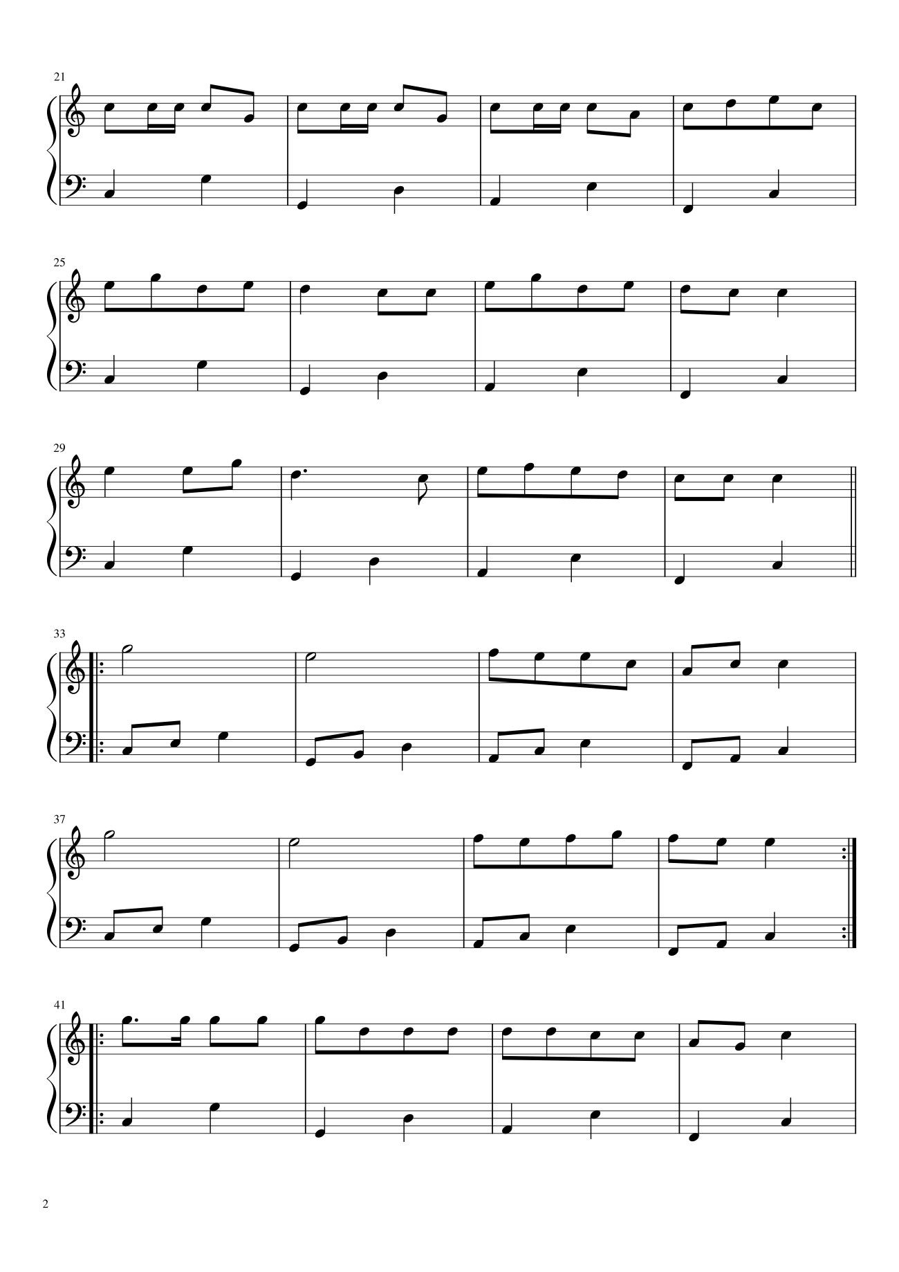 Trang 2 của Sheet nhạc PDF bài hát Bống Bống Bang Bang Sheet Piano - PhucMusic