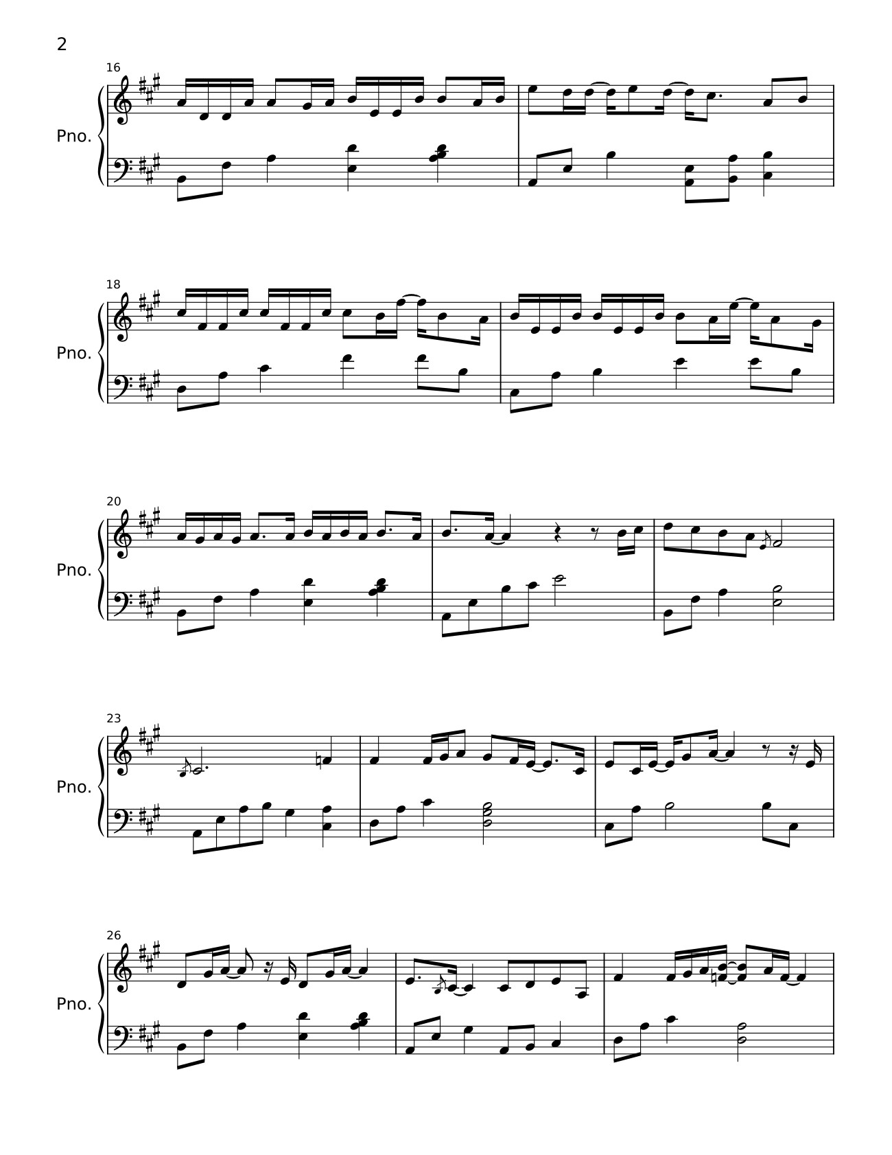 Trang 2 của Sheet nhạc PDF bài hát Lời Tạm Biệt Chưa Nói Sheet Piano - Bastet-Cehmet