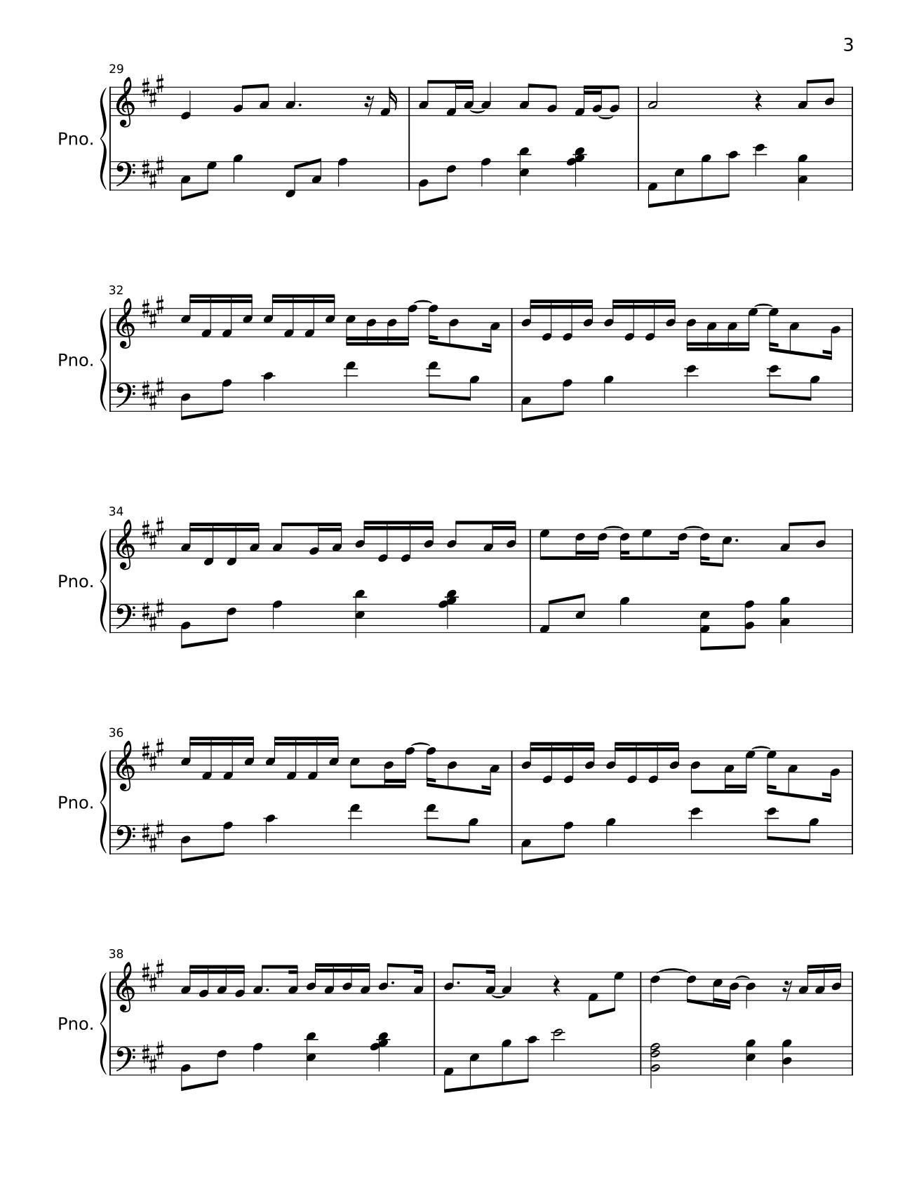 Trang 3 của Sheet nhạc PDF bài hát Lời Tạm Biệt Chưa Nói Sheet Piano - Bastet-Cehmet