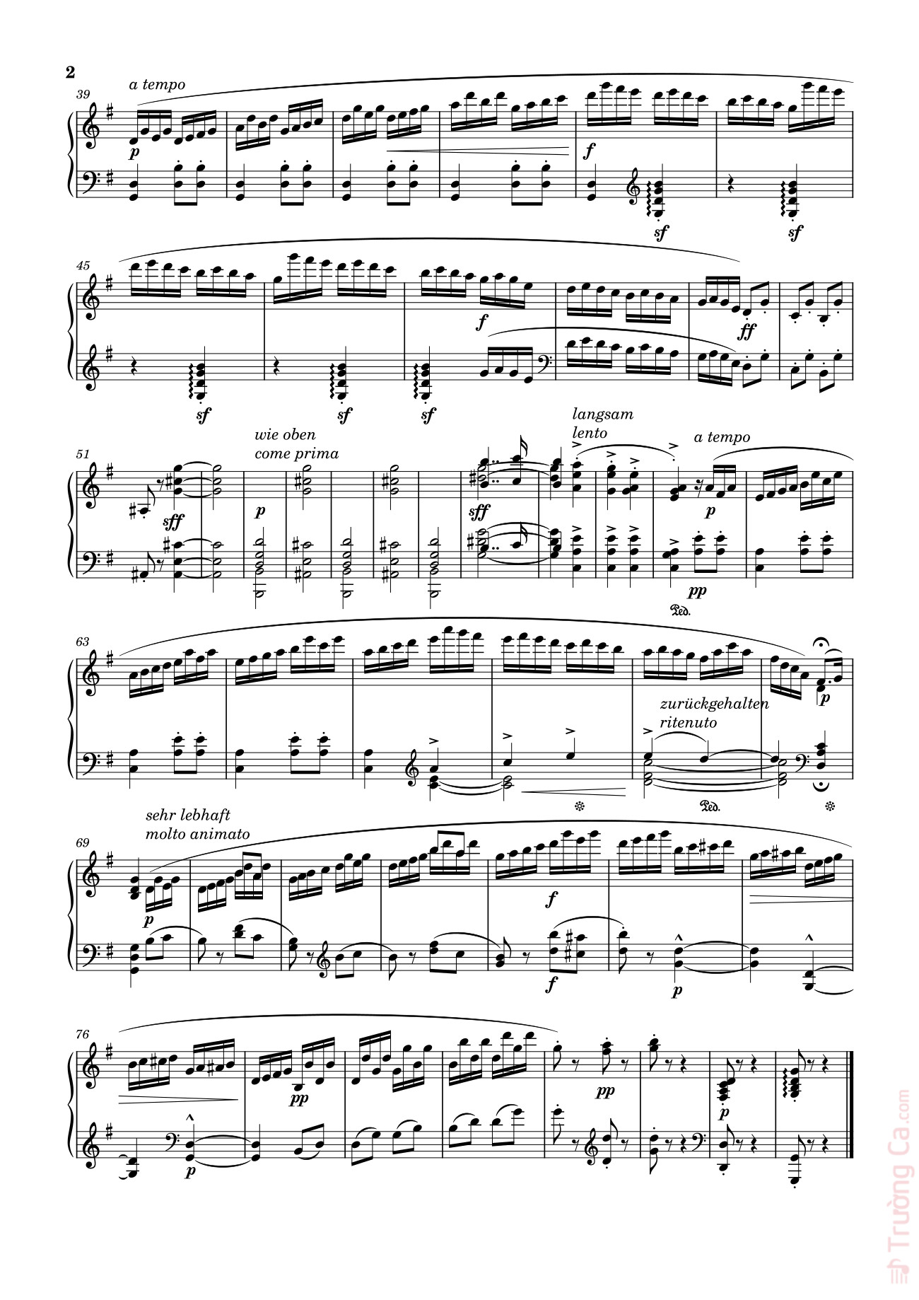 Trang 2 của Sheet nhạc PDF bài hát Prélude No. 3 in G Major Sheet Piano - Stephen Heller
