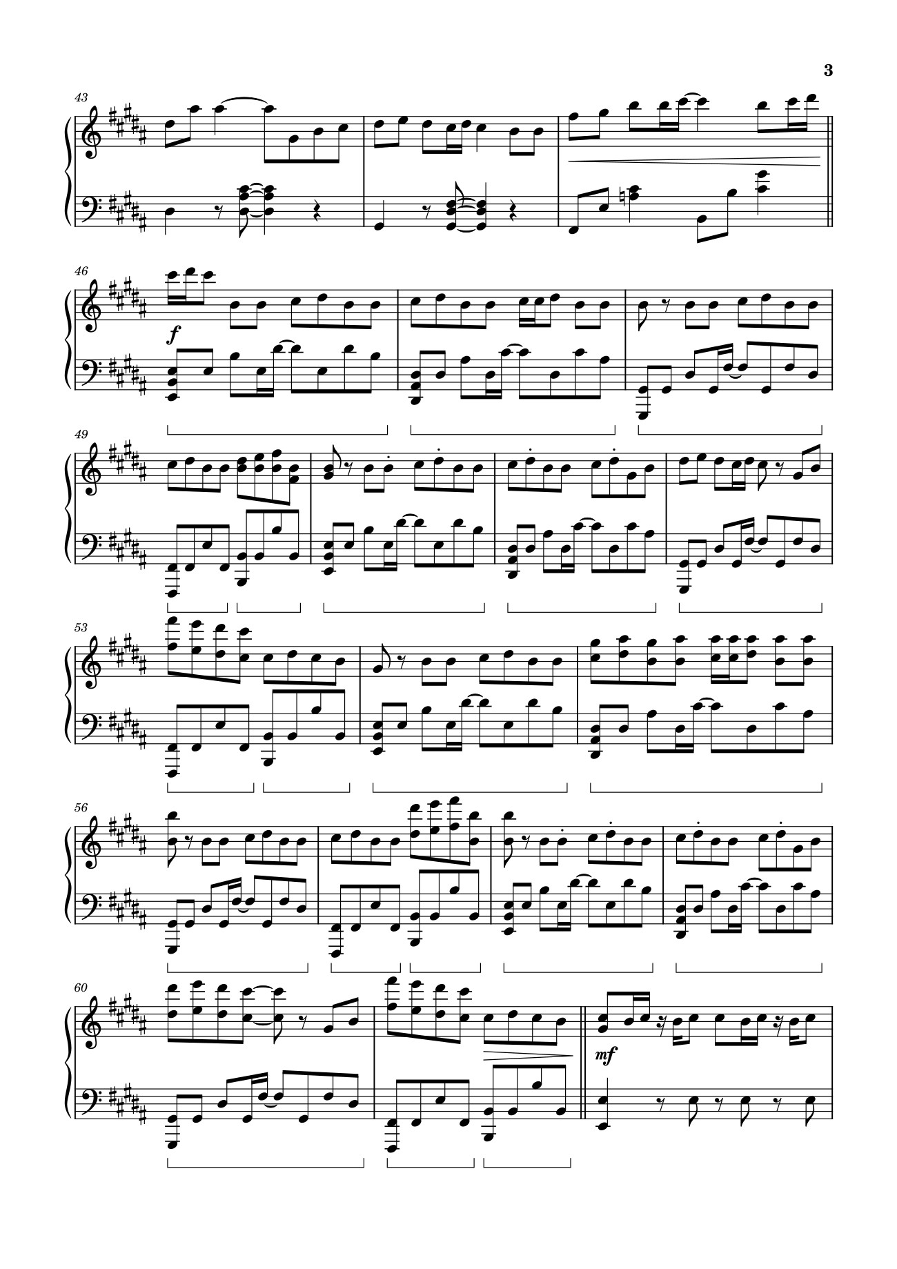 Trang 3 của Sheet nhạc PDF bài hát Seven - BTS Jungkook ft. Latto Sheet Piano - Jung Kook